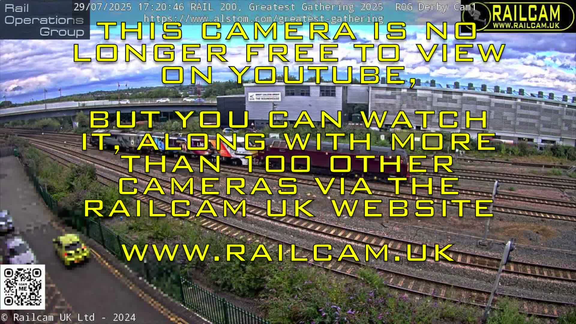 Derby Railway Station Live Cam - Derby, Derbyshire, East Mindlands, England, United Kingdom