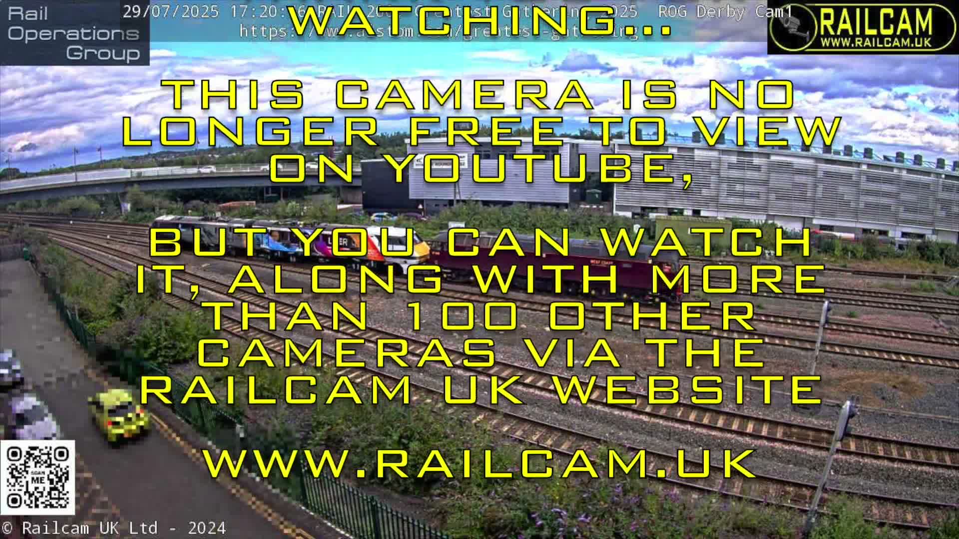 Derby Railway Station Live Cam - Derby, Derbyshire, East Mindlands, England, United Kingdom