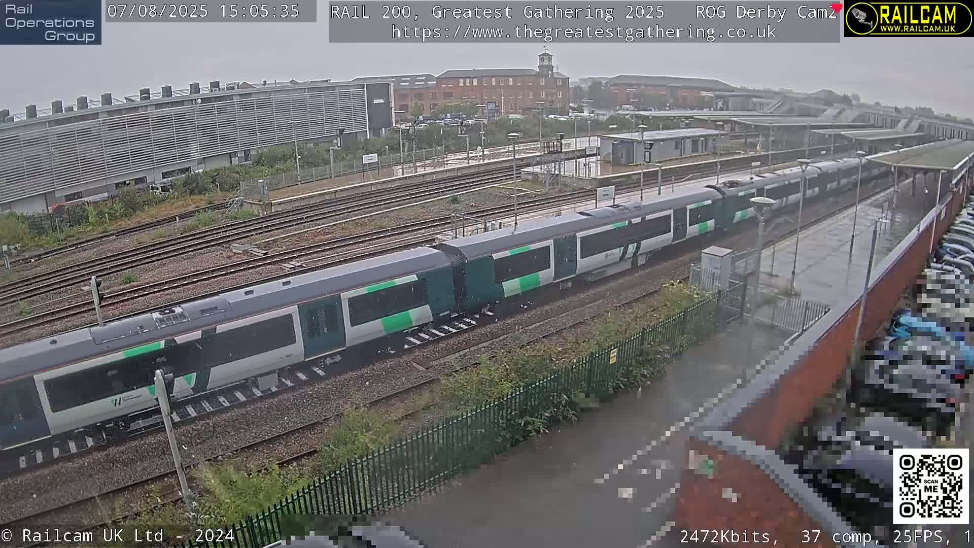 Derby City & Derby Railway Station Live Cam - Derby, Derbyshire, East Mindlands, England, United Kingdom