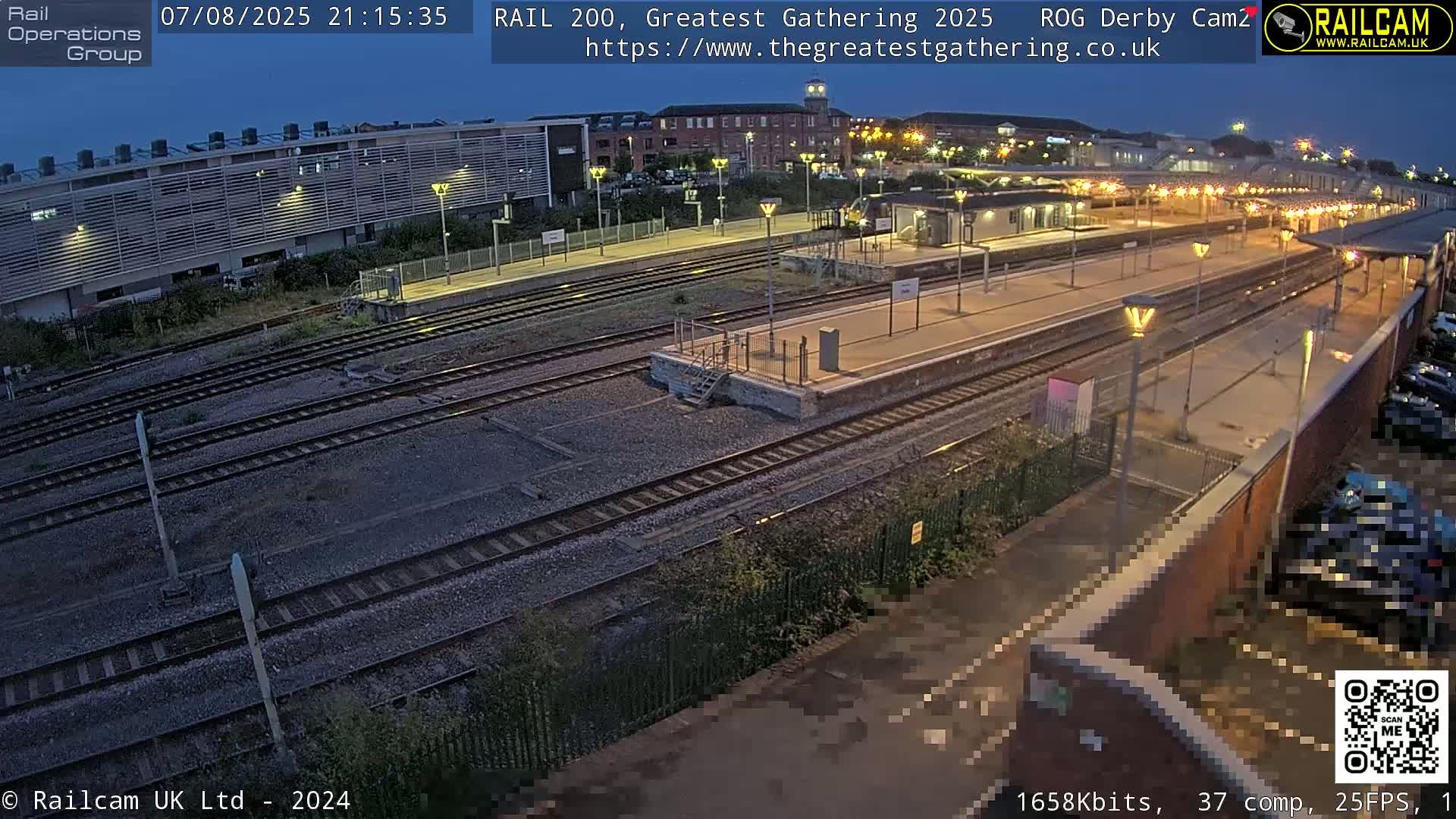 Derby City & Derby Railway Station Live Cam - Derby, Derbyshire, East Mindlands, England, United Kingdom