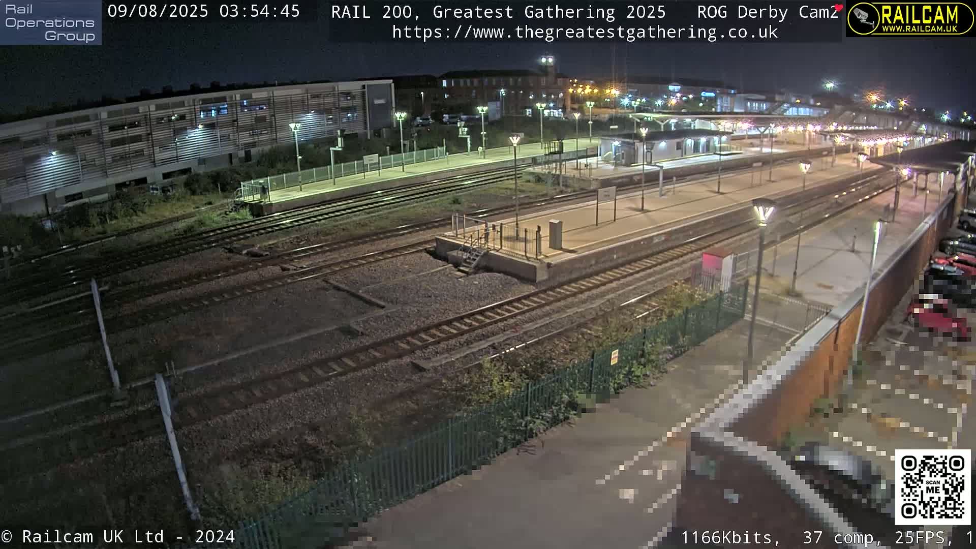 Derby City & Derby Railway Station Live Cam - Derby, Derbyshire, East Mindlands, England, United Kingdom