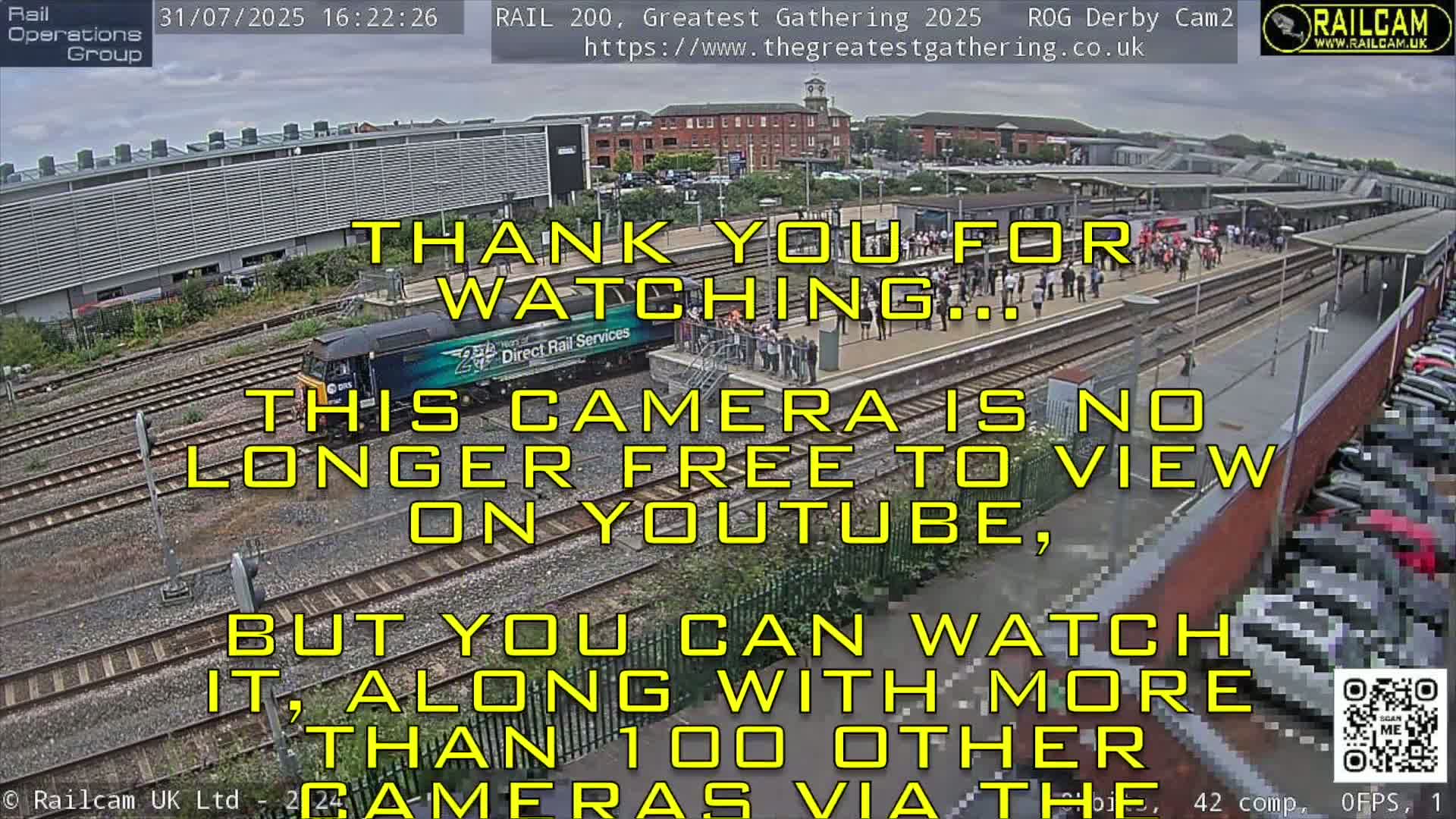 Derby City & Derby Railway Station Live Cam - Derby, Derbyshire, East Mindlands, England, United Kingdom