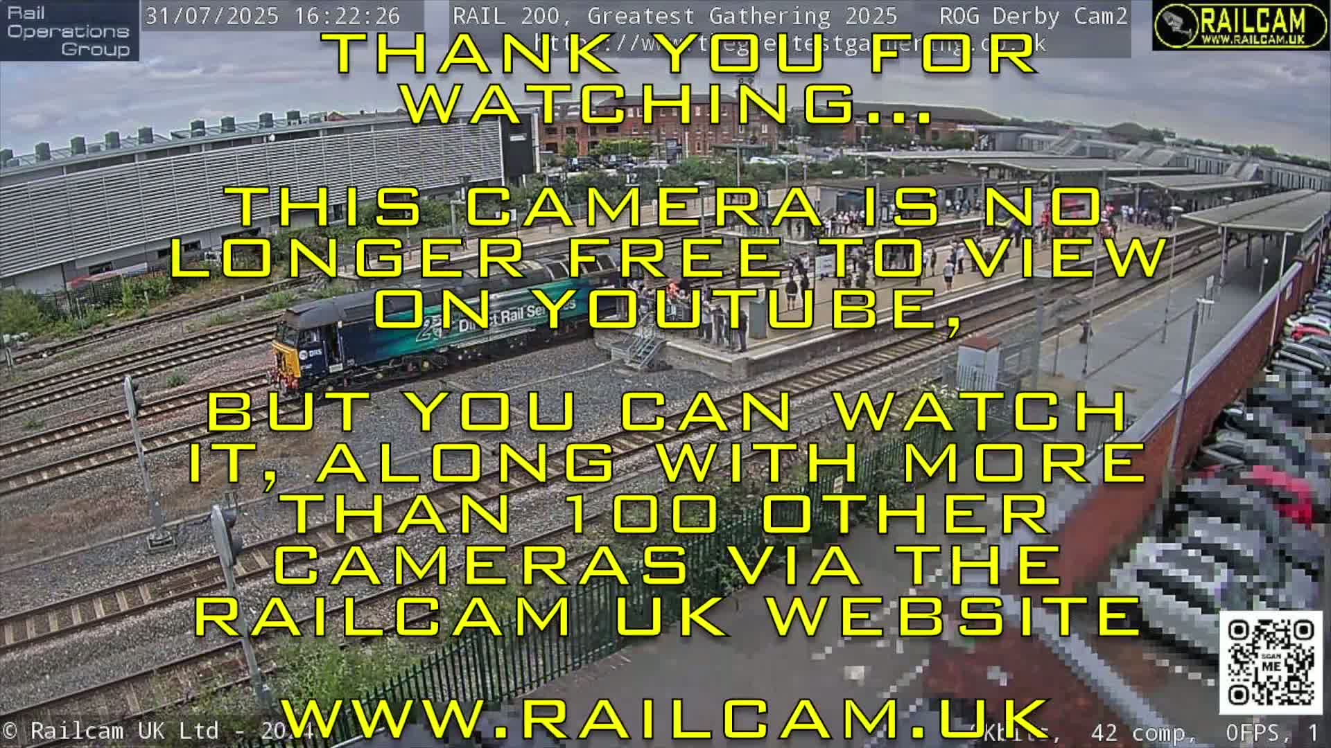 Derby City & Derby Railway Station Live Cam - Derby, Derbyshire, East Mindlands, England, United Kingdom