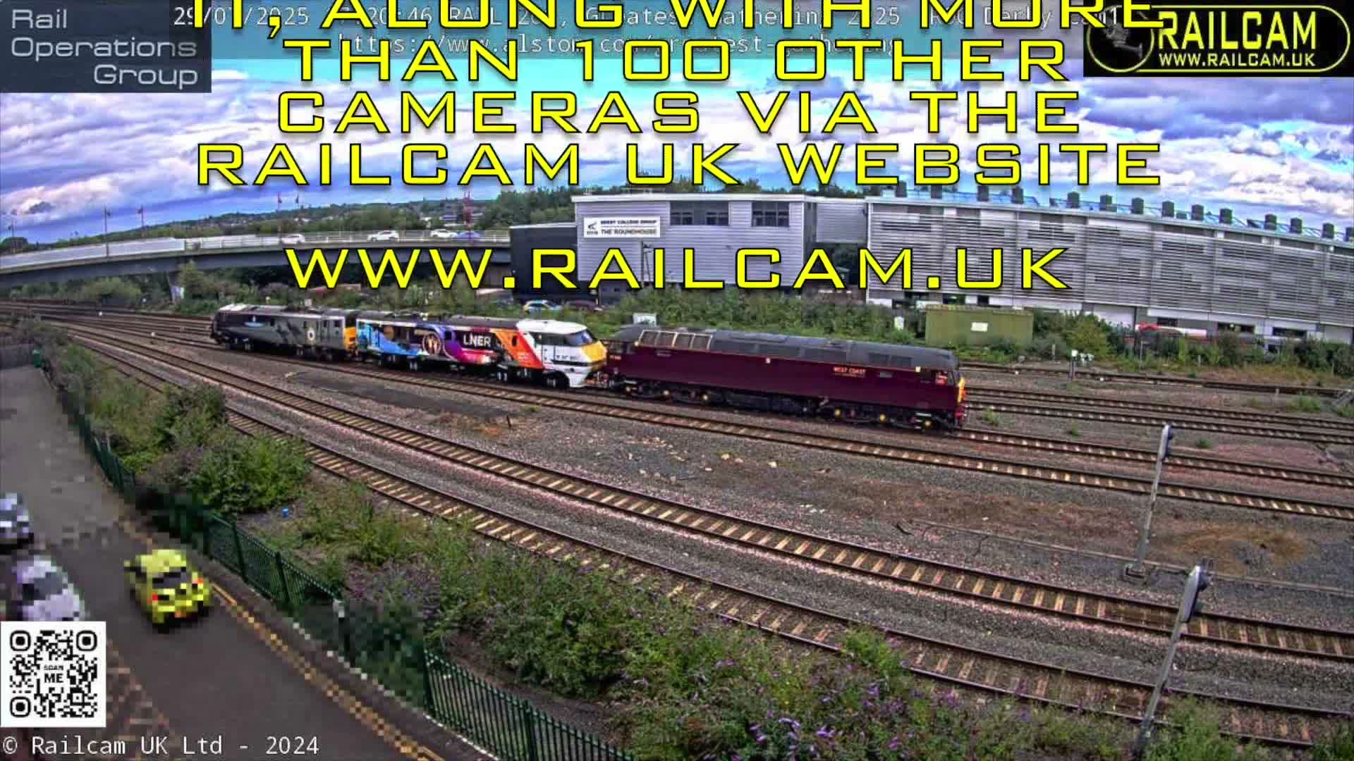 Derby City & Derby Railway Station Live Cam - Derby, Derbyshire, East Mindlands, England, United Kingdom