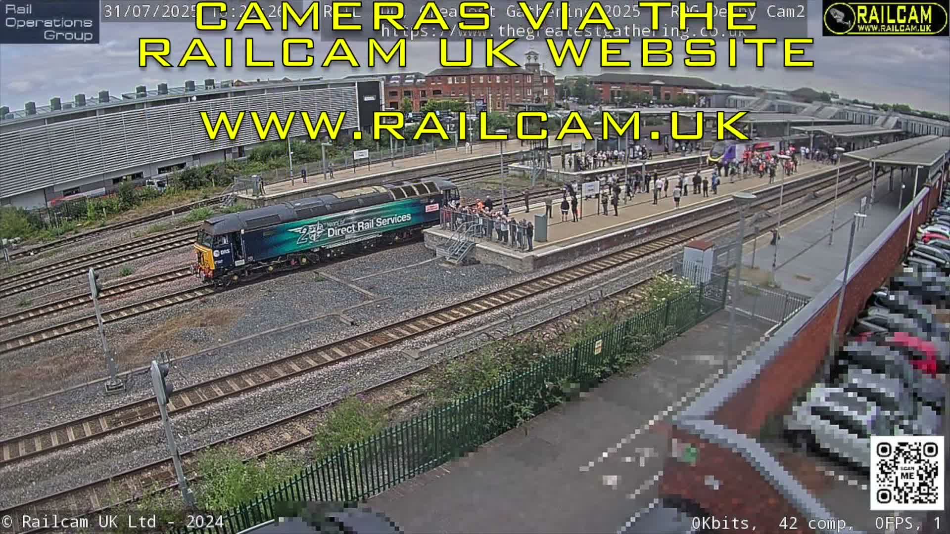 Derby City & Derby Railway Station Live Cam - Derby, Derbyshire, East Mindlands, England, United Kingdom
