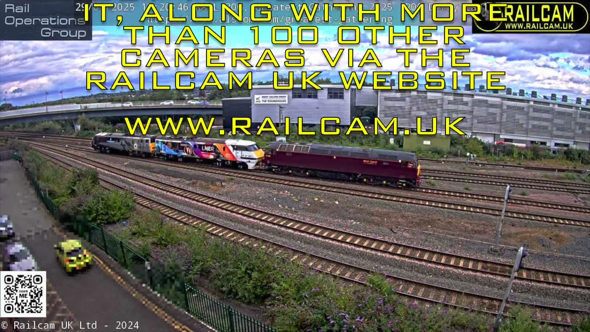 Derby City & Derby Railway Station Live Cam - Derby, Derbyshire, East Mindlands, England, United Kingdom