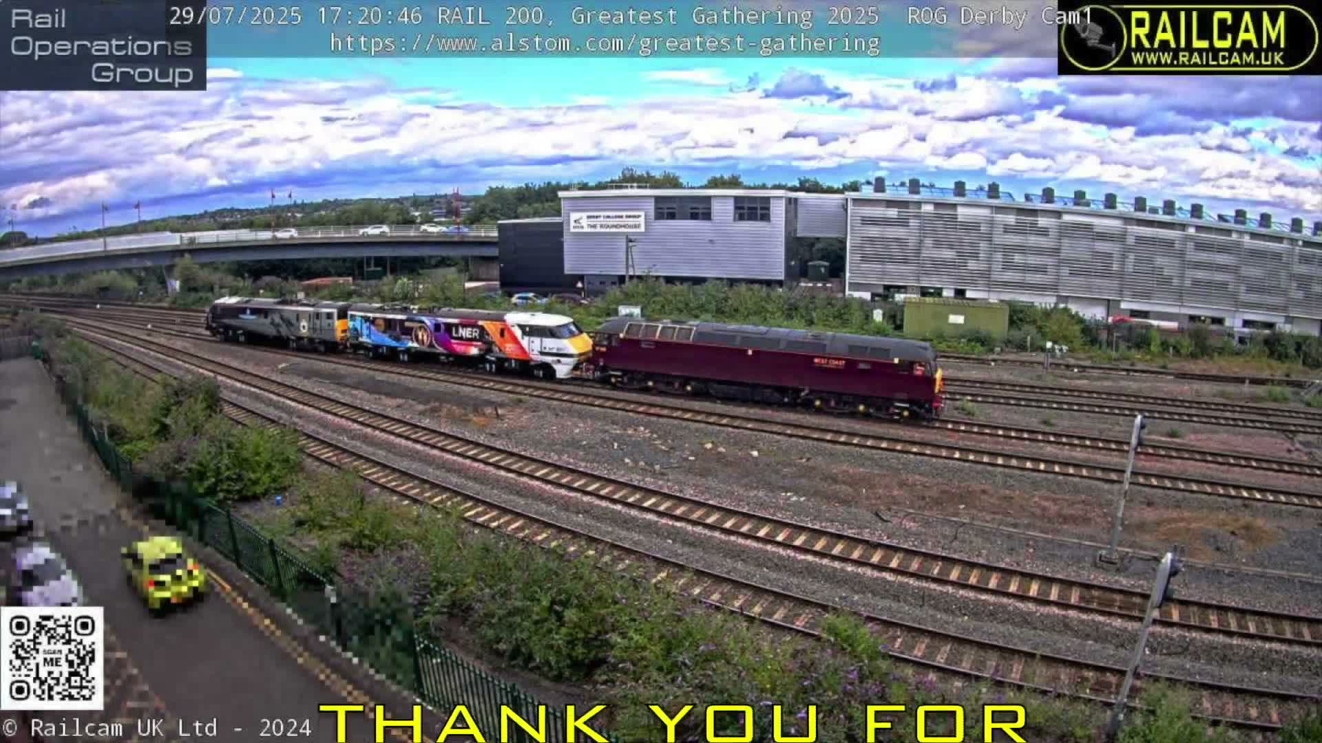 Derby City & Derby Railway Station Live Cam - Derby, Derbyshire, East Mindlands, England, United Kingdom