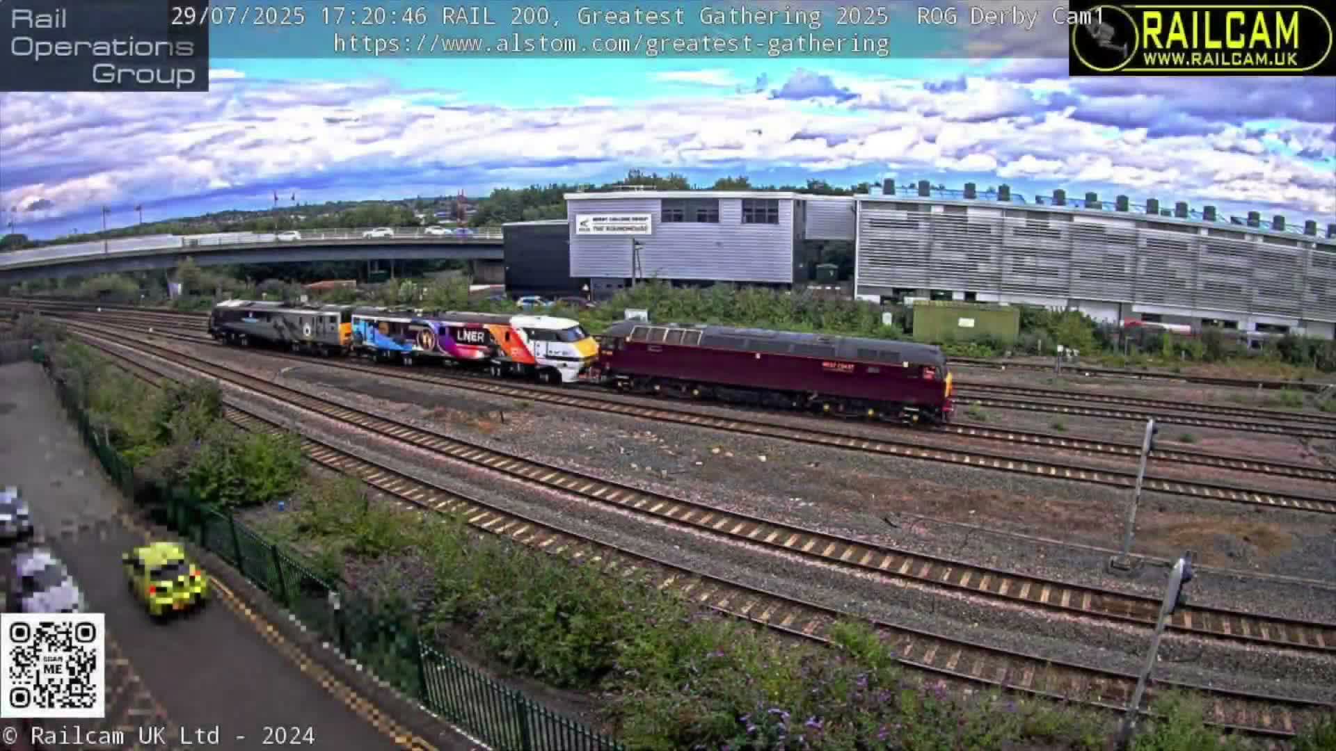 Derby City & Derby Railway Station Live Cam - Derby, Derbyshire, East Mindlands, England, United Kingdom