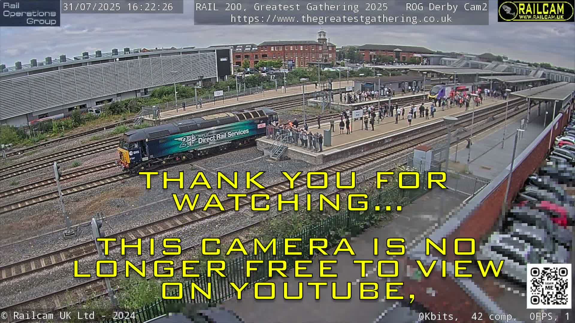 Derby City & Derby Railway Station Live Cam - Derby, Derbyshire, East Mindlands, England, United Kingdom