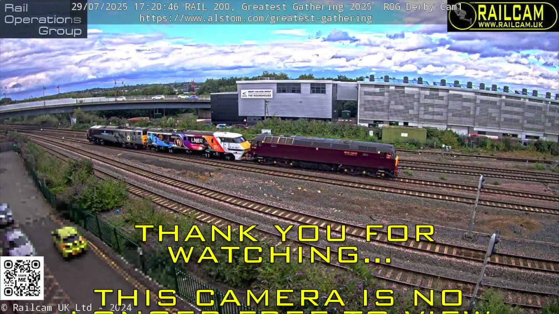 Derby City & Derby Railway Station Live Cam - Derby, Derbyshire, East Mindlands, England, United Kingdom