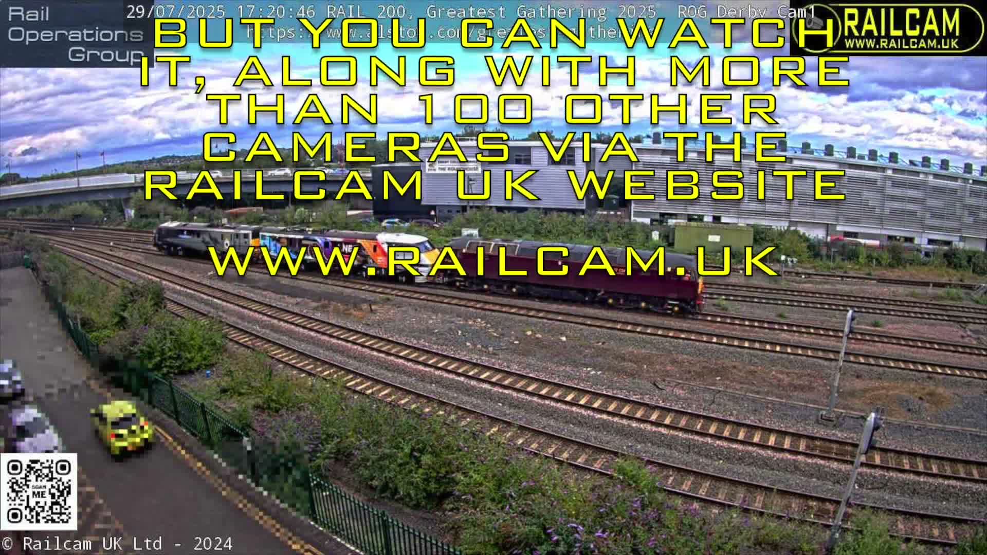 Derby City & Derby Railway Station Live Cam - Derby, Derbyshire, East Mindlands, England, United Kingdom