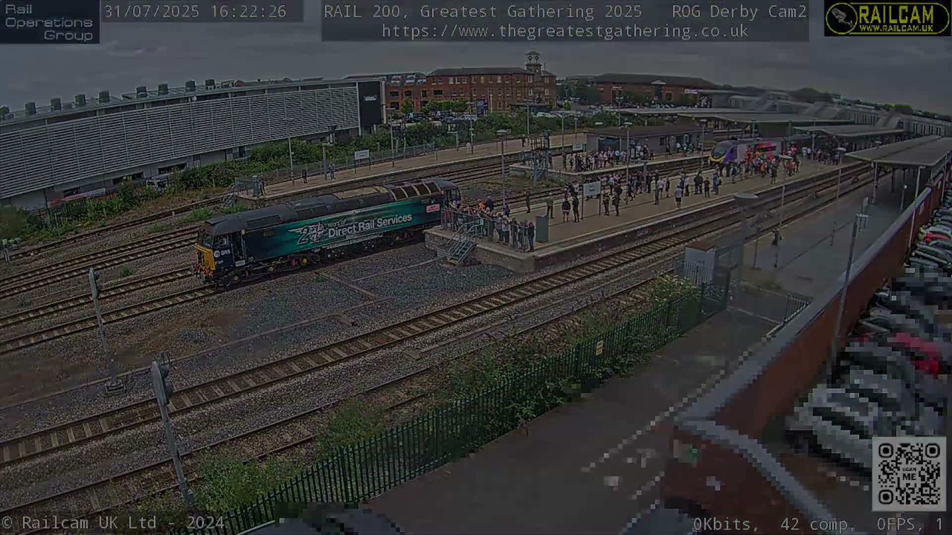Derby City & Derby Railway Station Live Cam - Derby, Derbyshire, East Mindlands, England, United Kingdom