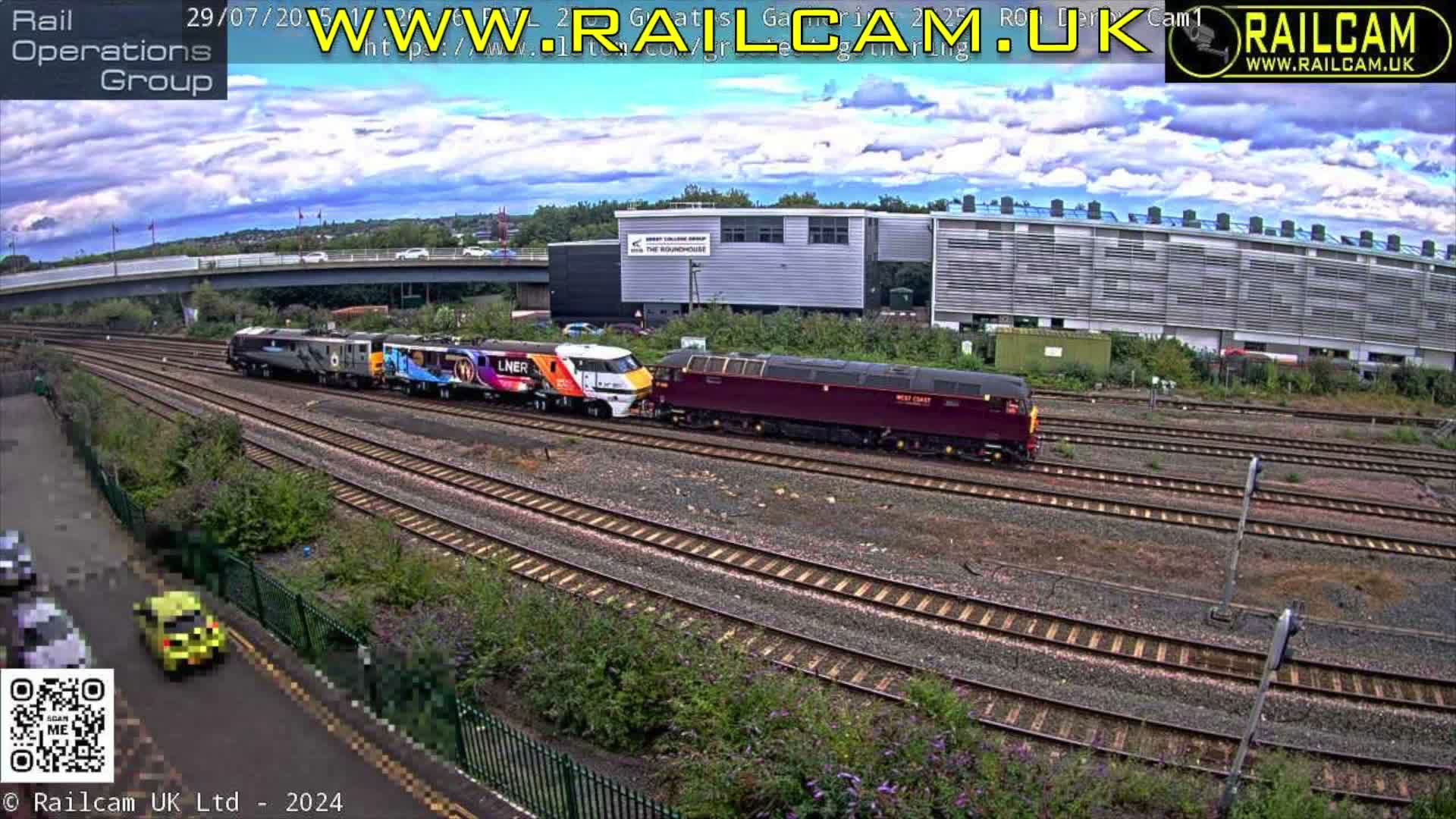 Derby City & Derby Railway Station Live Cam - Derby, Derbyshire, East Mindlands, England, United Kingdom