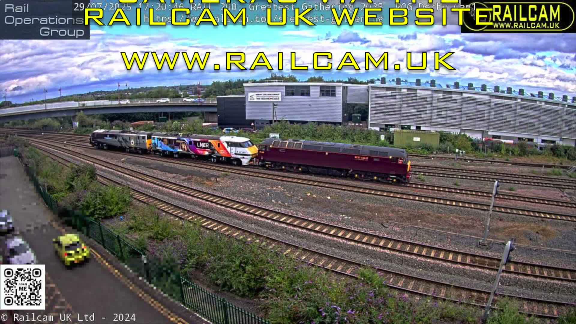 Derby City & Derby Railway Station Live Cam - Derby, Derbyshire, East Mindlands, England, United Kingdom