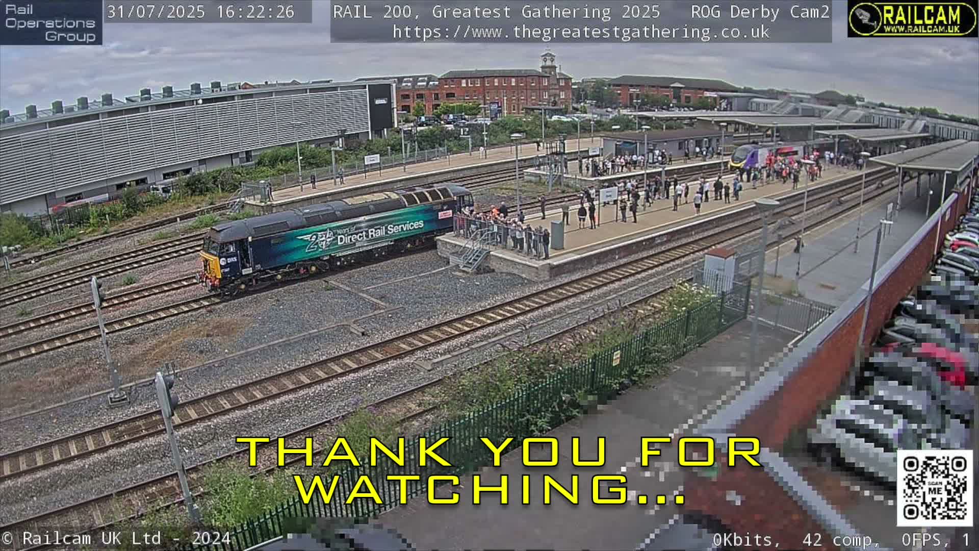 Derby City & Derby Railway Station Live Cam - Derby, Derbyshire, East Mindlands, England, United Kingdom