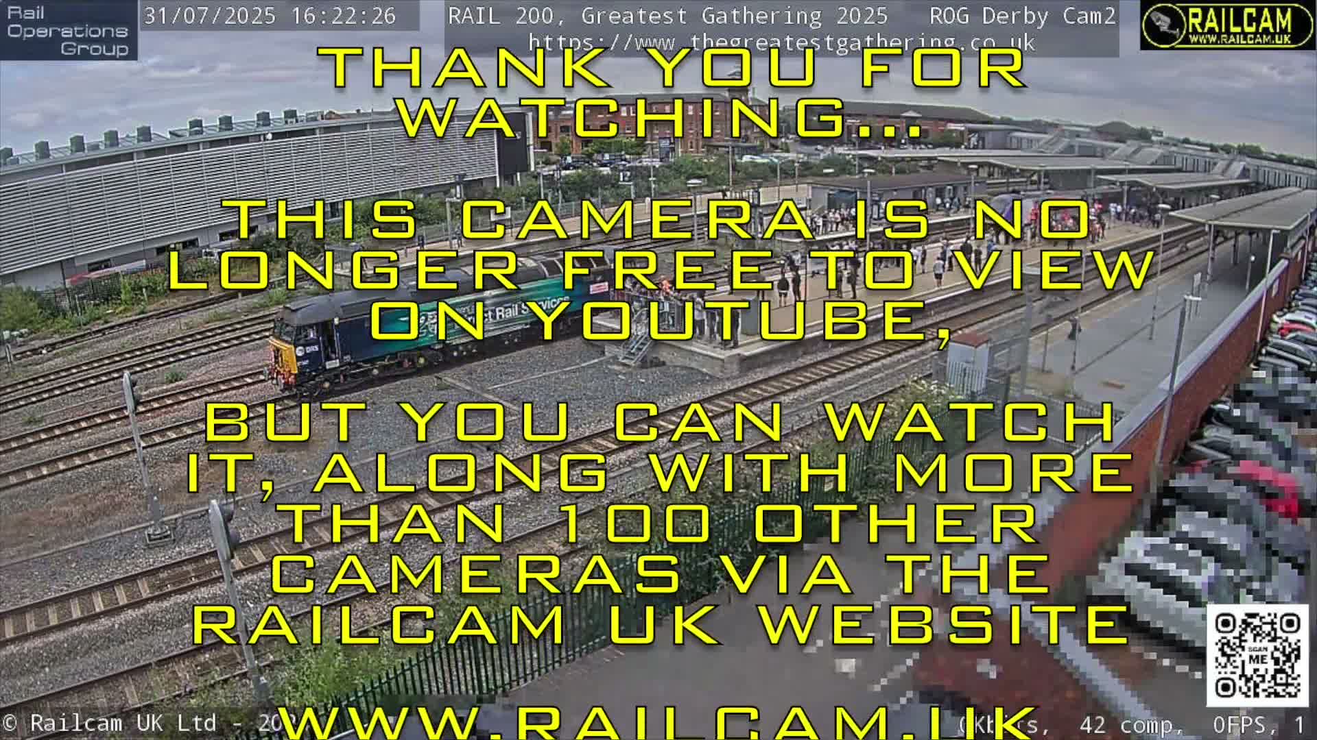 Derby City & Derby Railway Station Live Cam - Derby, Derbyshire, East Mindlands, England, United Kingdom