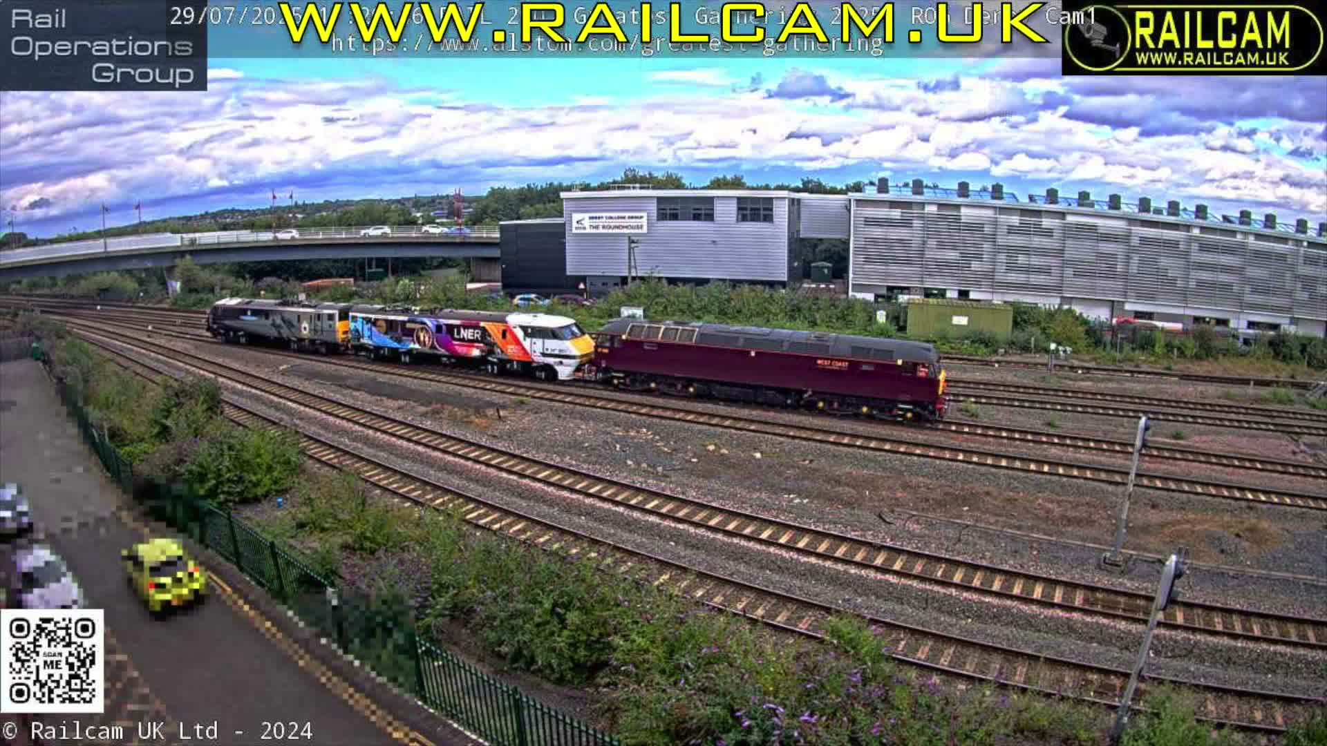 Derby City & Derby Railway Station Live Cam - Derby, Derbyshire, East Mindlands, England, United Kingdom