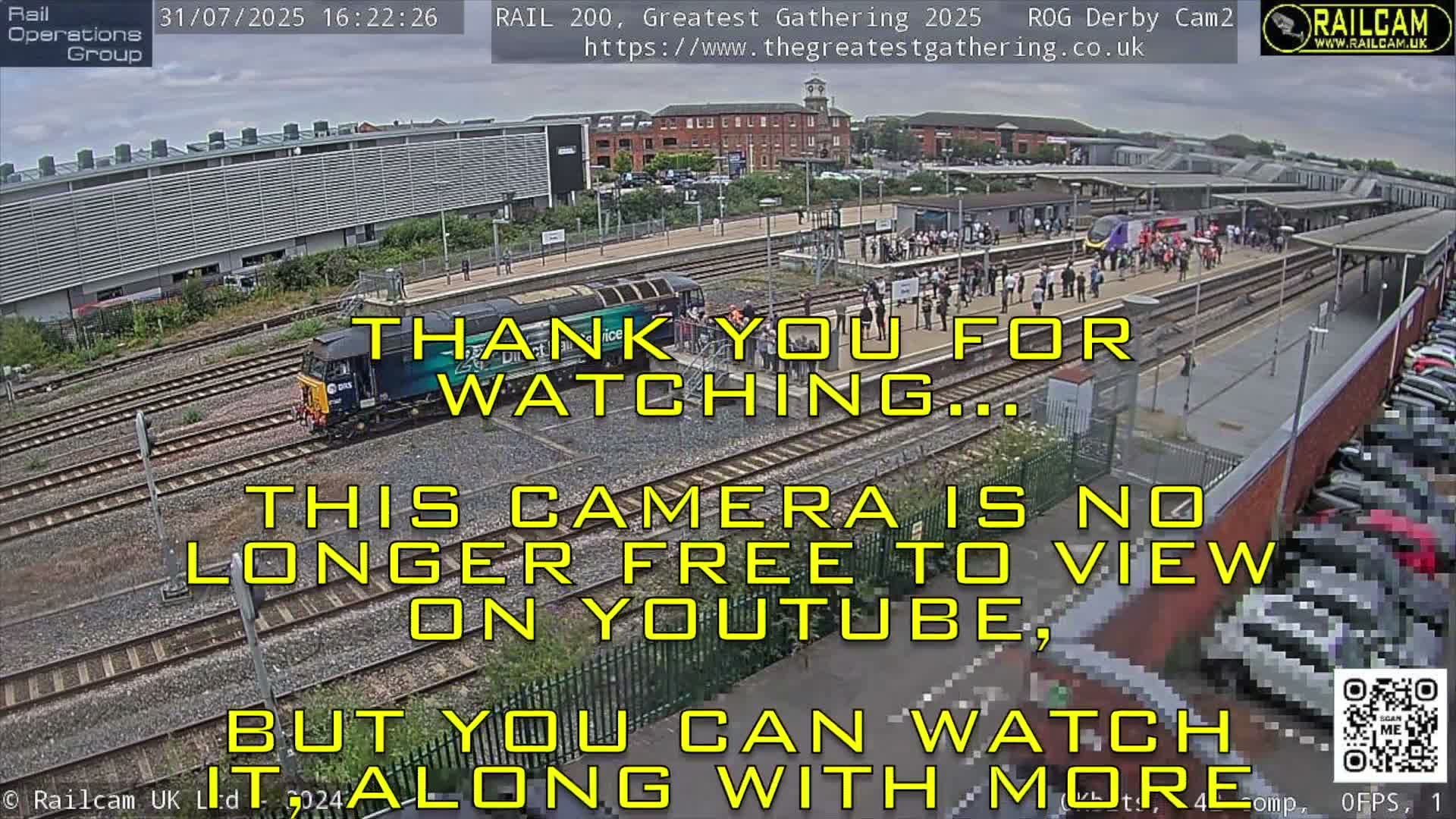 Derby City & Derby Railway Station Live Cam - Derby, Derbyshire, East Mindlands, England, United Kingdom