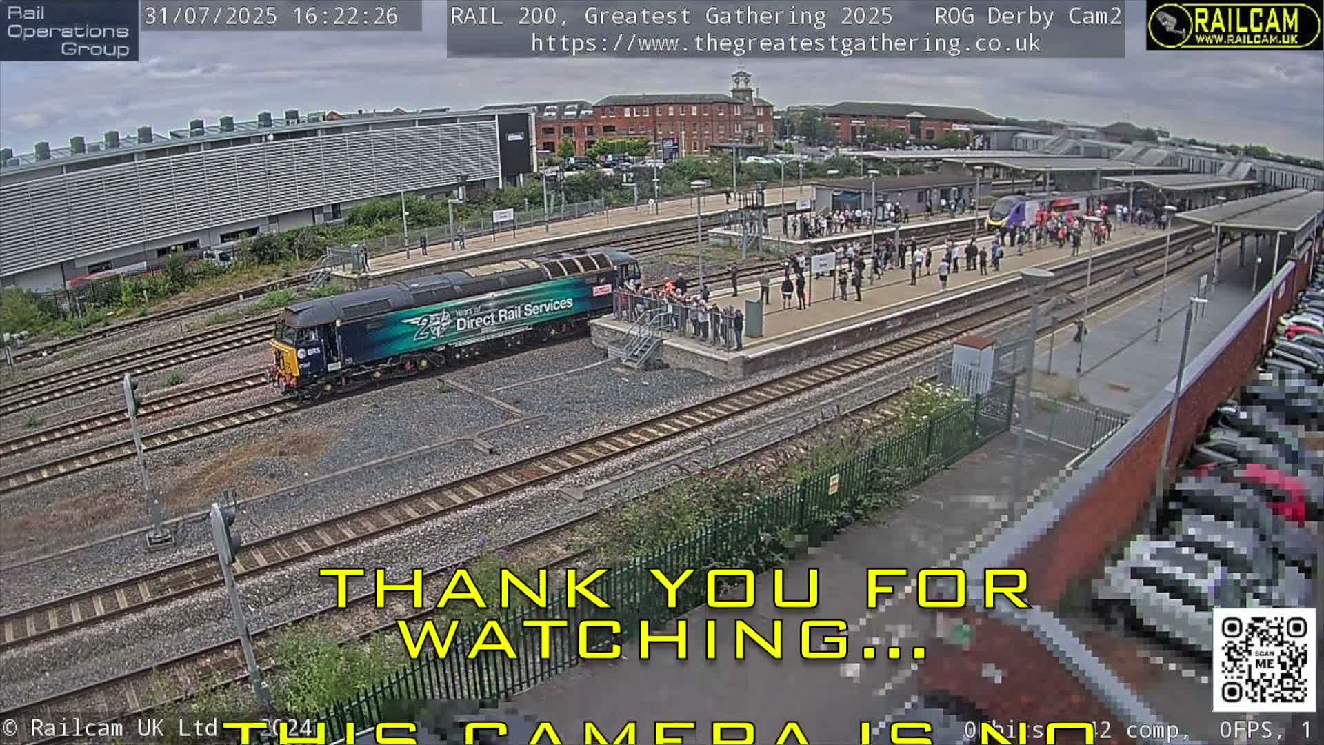 Derby City & Derby Railway Station Live Cam - Derby, Derbyshire, East Mindlands, England, United Kingdom
