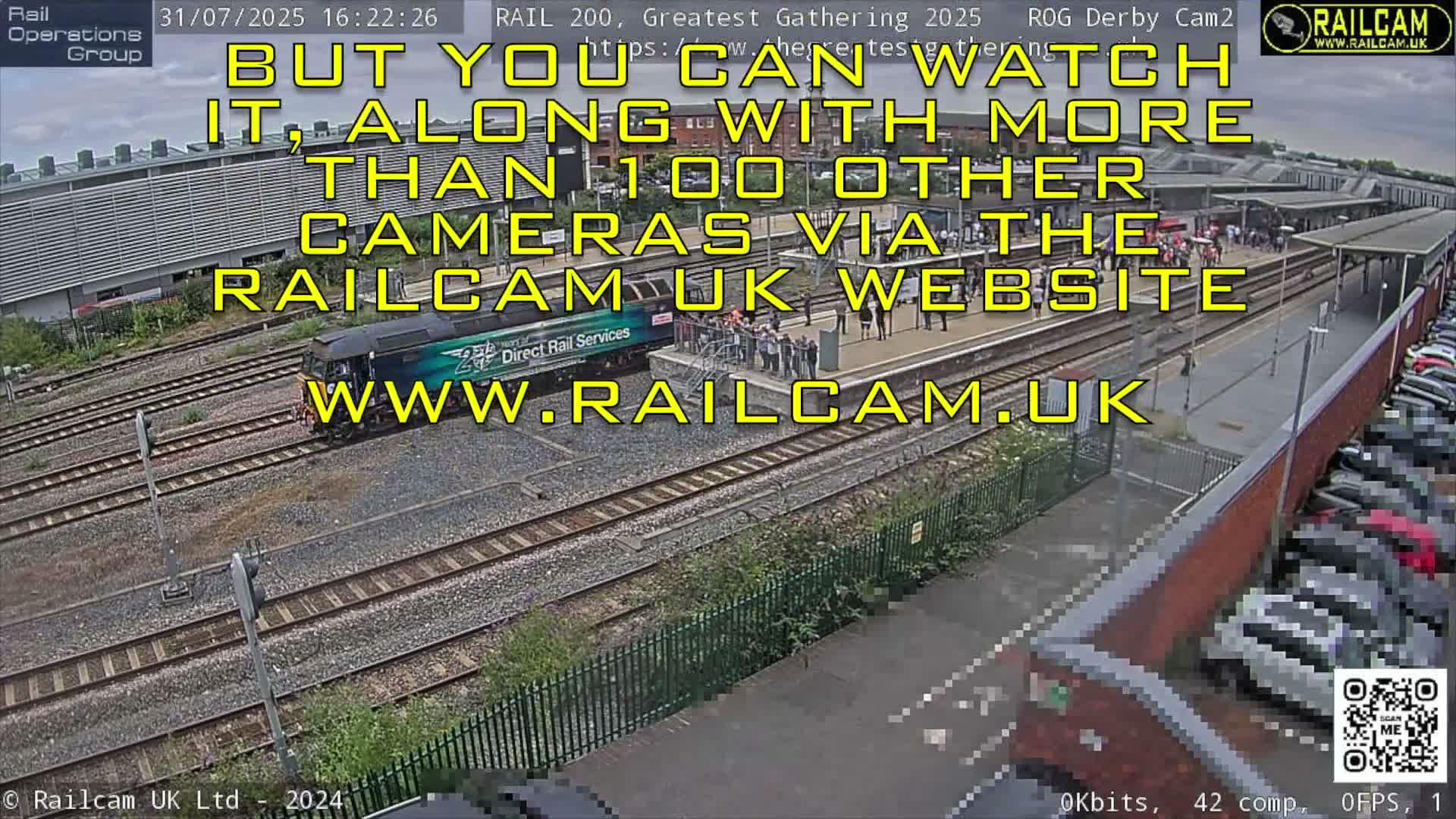 Derby City & Derby Railway Station Live Cam - Derby, Derbyshire, East Mindlands, England, United Kingdom