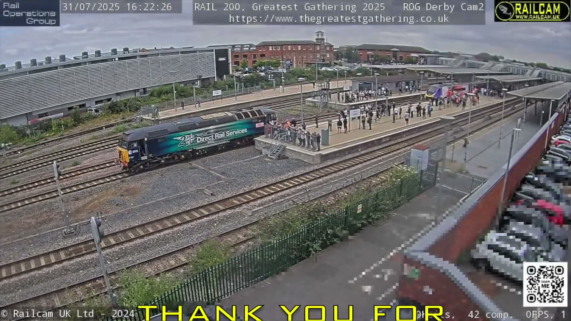 Derby City & Derby Railway Station Live Cam - Derby, Derbyshire, East Mindlands, England, United Kingdom
