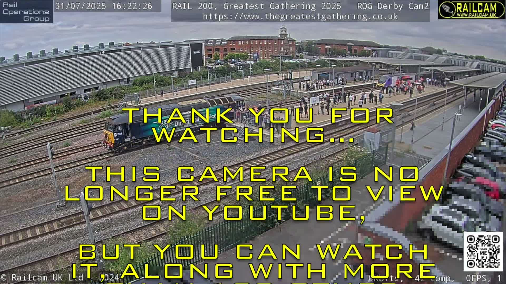 Derby City & Derby Railway Station Live Cam - Derby, Derbyshire, East Mindlands, England, United Kingdom