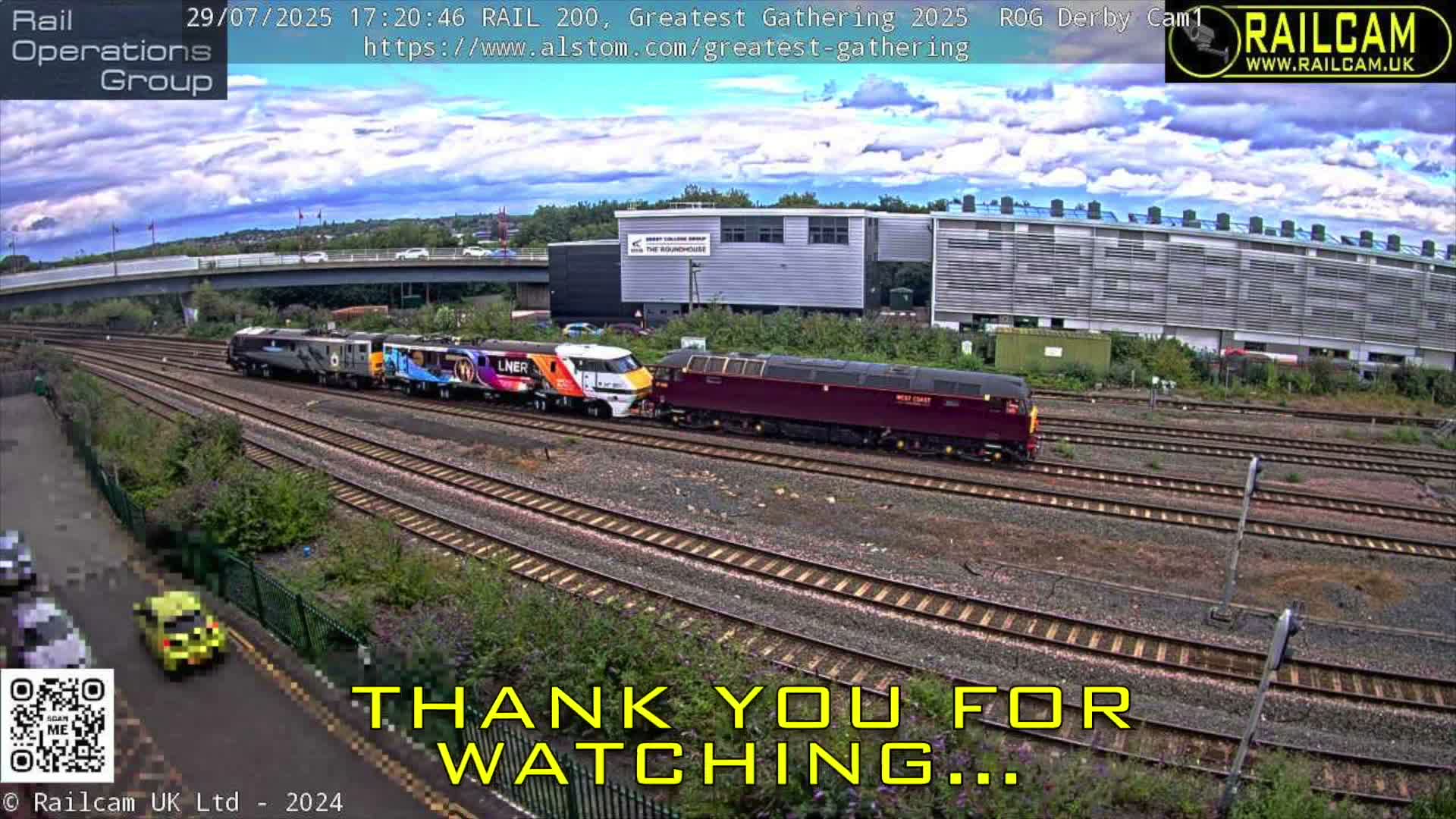 Derby City & Derby Railway Station Live Cam - Derby, Derbyshire, East Mindlands, England, United Kingdom
