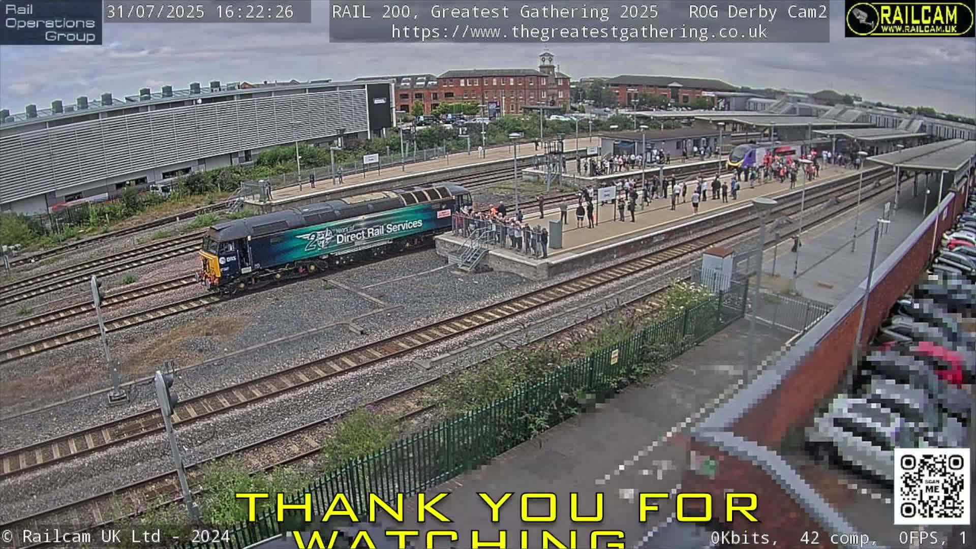 Derby City & Derby Railway Station Live Cam - Derby, Derbyshire, East Mindlands, England, United Kingdom