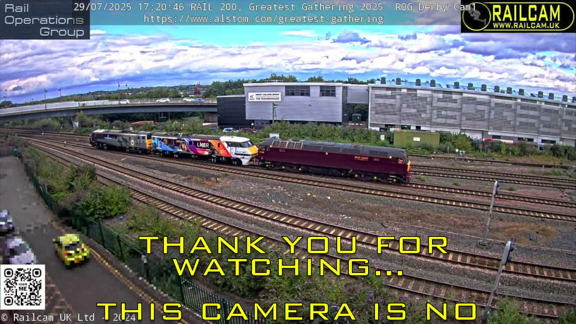 Derby City & Derby Railway Station Live Cam - Derby, Derbyshire, East Mindlands, England, United Kingdom