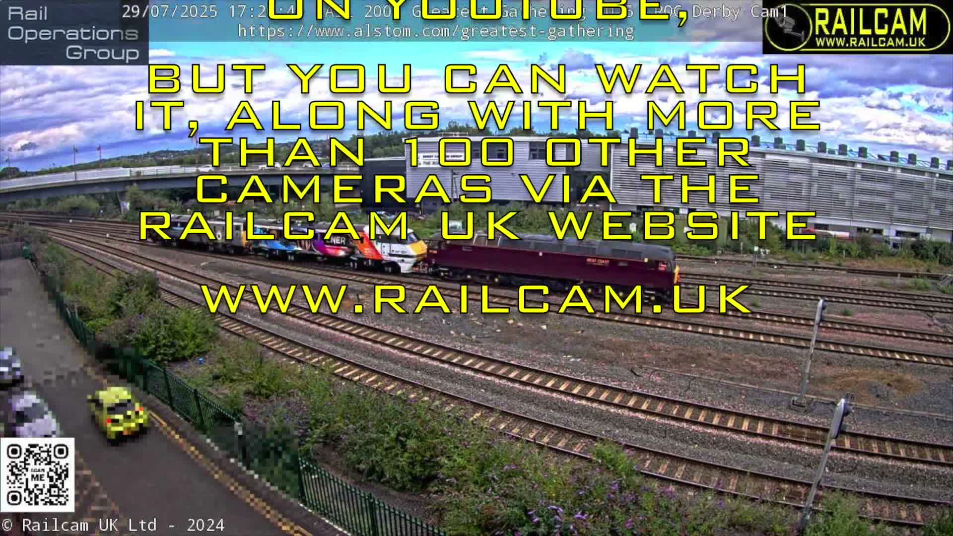 Derby City & Derby Railway Station Live Cam - Derby, Derbyshire, East Mindlands, England, United Kingdom