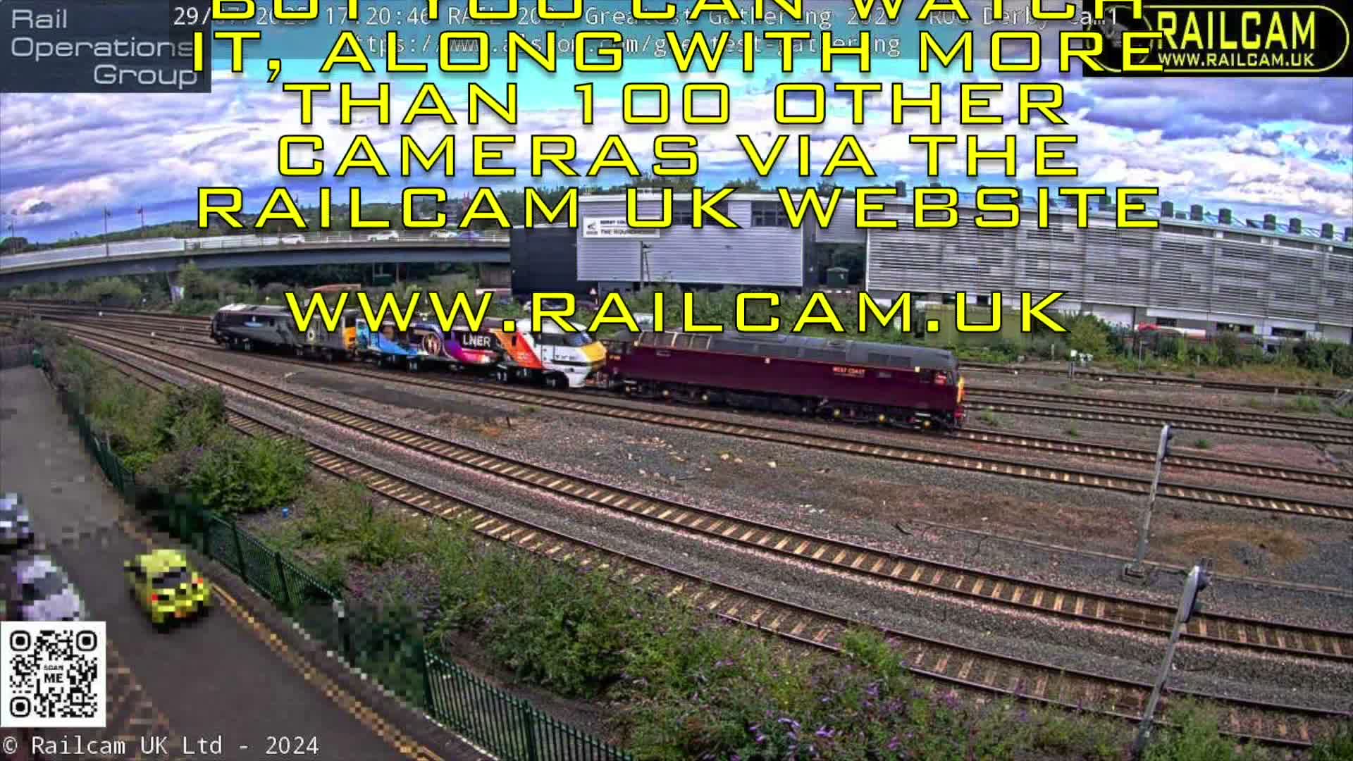 Derby City & Derby Railway Station Live Cam - Derby, Derbyshire, East Mindlands, England, United Kingdom