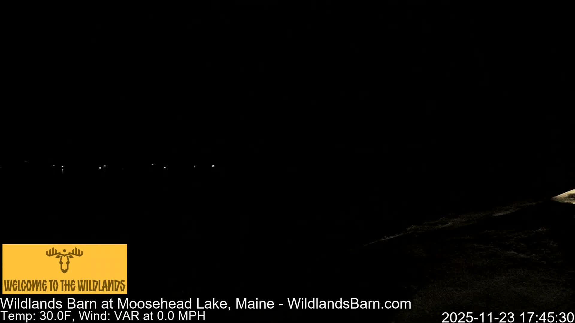 Moosehead Lake View from Wildlands Barn Live Cam - Northwest Piscataquis, Piscataquis, Maine, USA