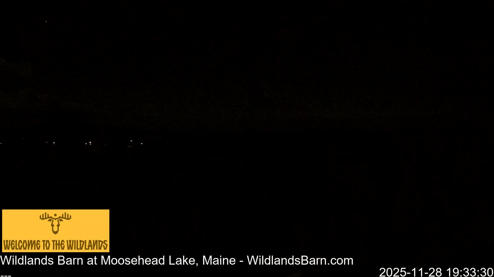 Moosehead Lake View from Wildlands Barn Live Cam - Northwest Piscataquis, Piscataquis, Maine, USA