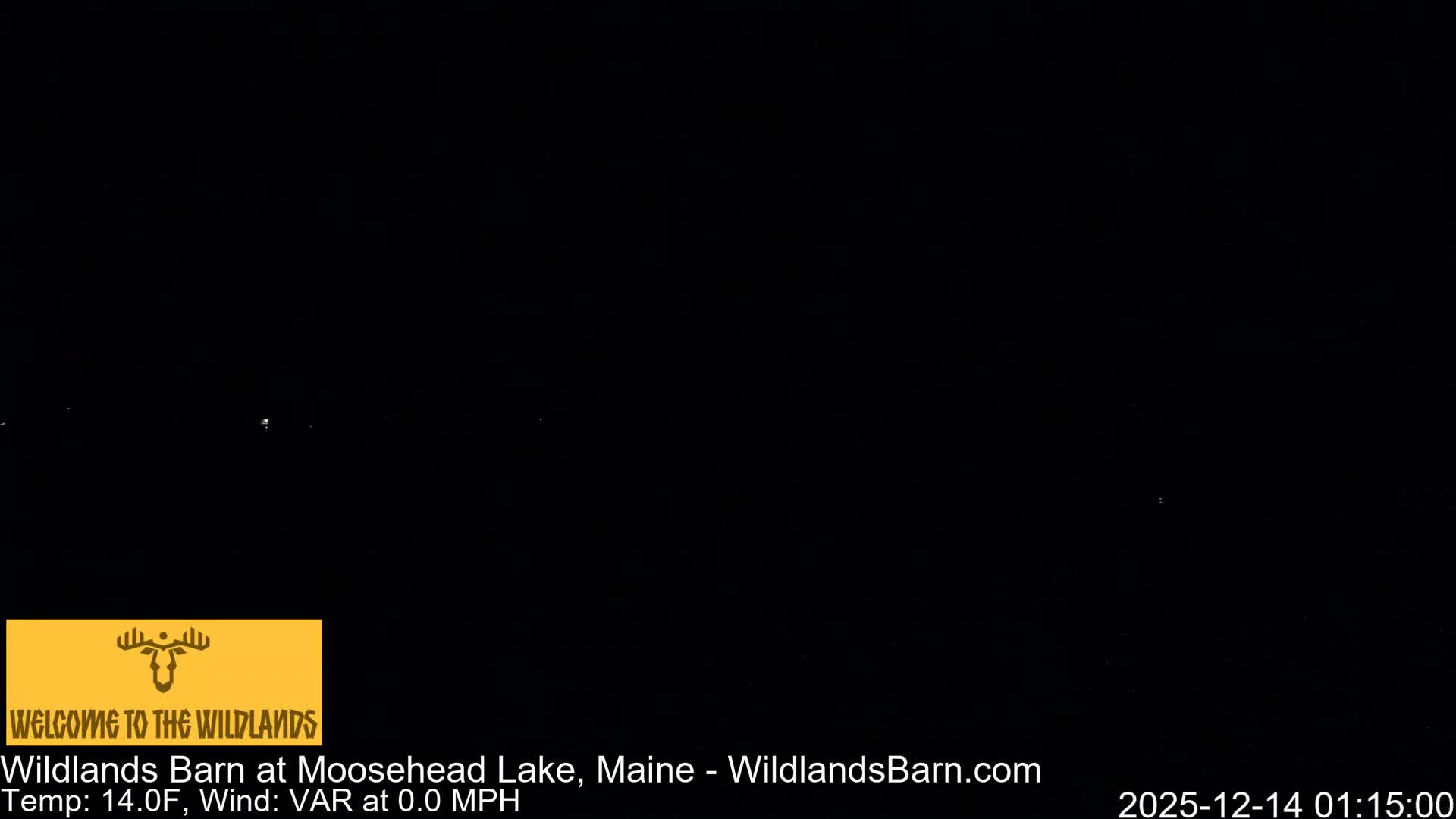 Moosehead Lake View from Wildlands Barn Live Cam - Northwest Piscataquis, Piscataquis, Maine, USA