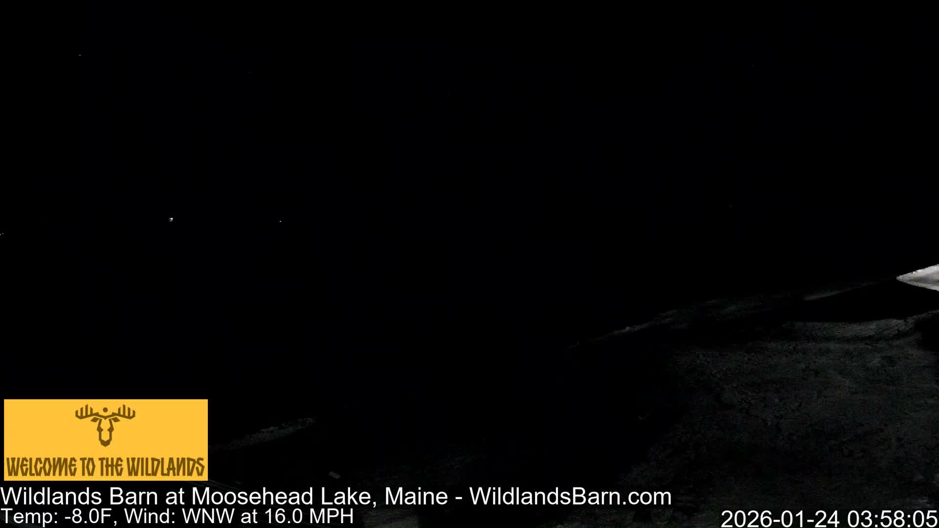 Moosehead Lake View from Wildlands Barn Live Cam - Northwest Piscataquis, Piscataquis, Maine, USA