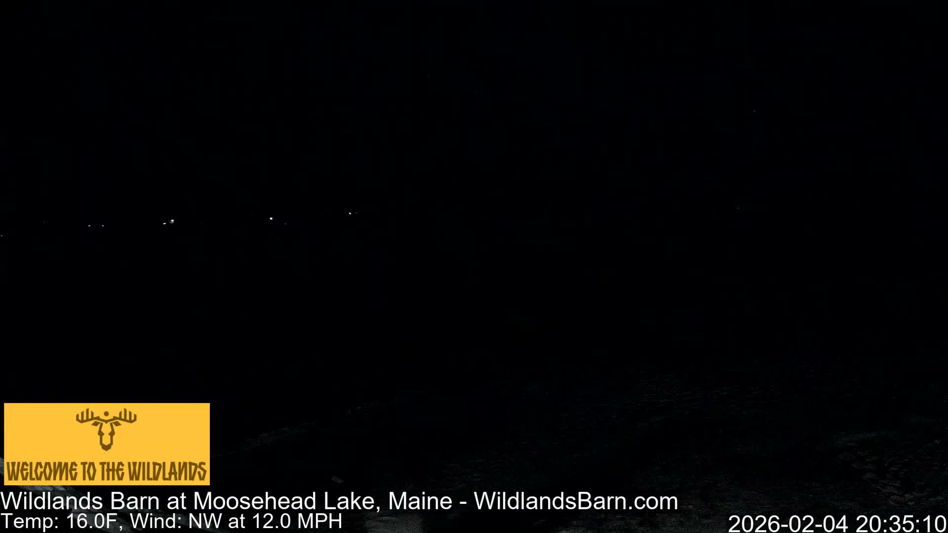 Moosehead Lake View from Wildlands Barn Live Cam - Northwest Piscataquis, Piscataquis, Maine, USA