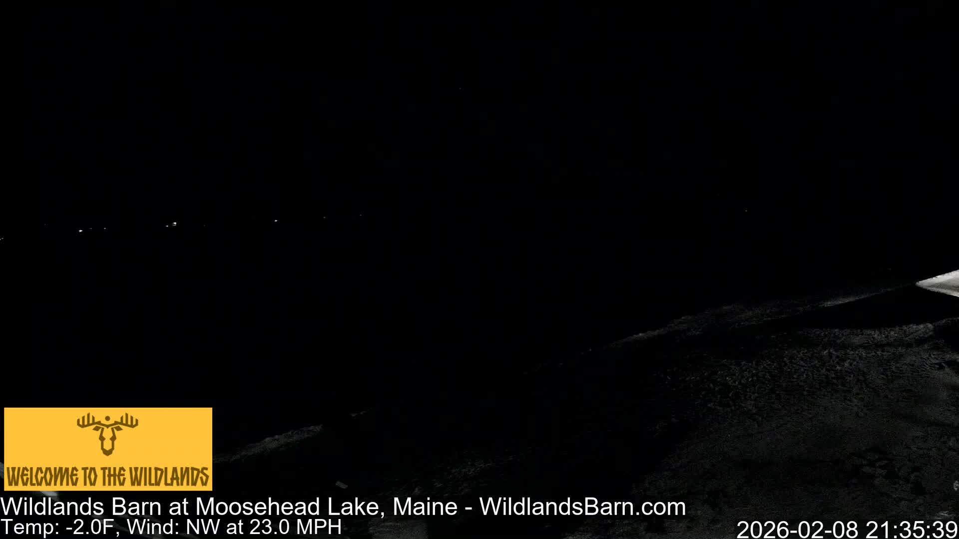 Moosehead Lake View from Wildlands Barn Live Cam - Northwest Piscataquis, Piscataquis, Maine, USA