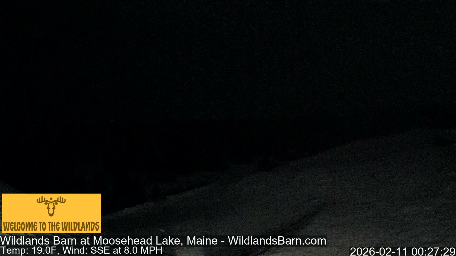 Moosehead Lake View from Wildlands Barn Live Cam - Northwest Piscataquis, Piscataquis, Maine, USA