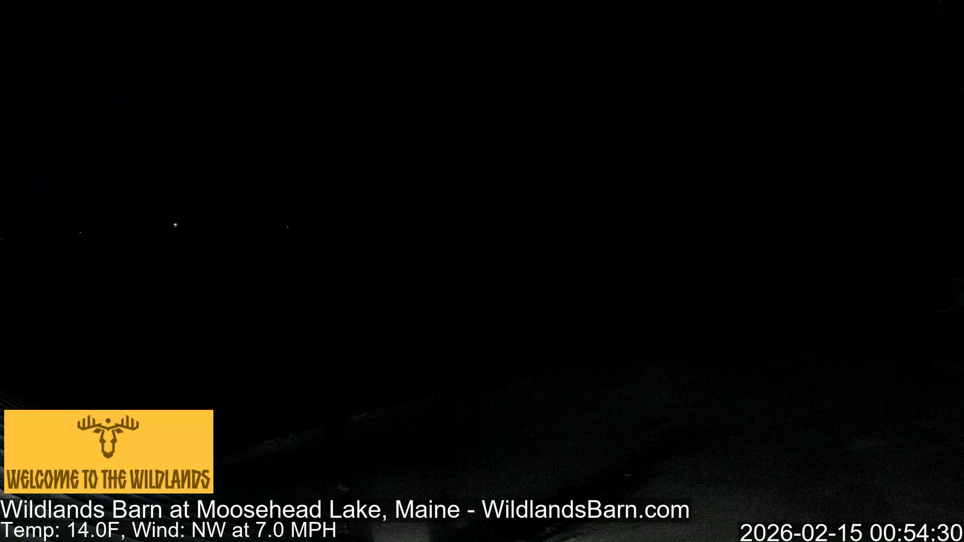 Moosehead Lake View from Wildlands Barn Live Cam - Northwest Piscataquis, Piscataquis, Maine, USA