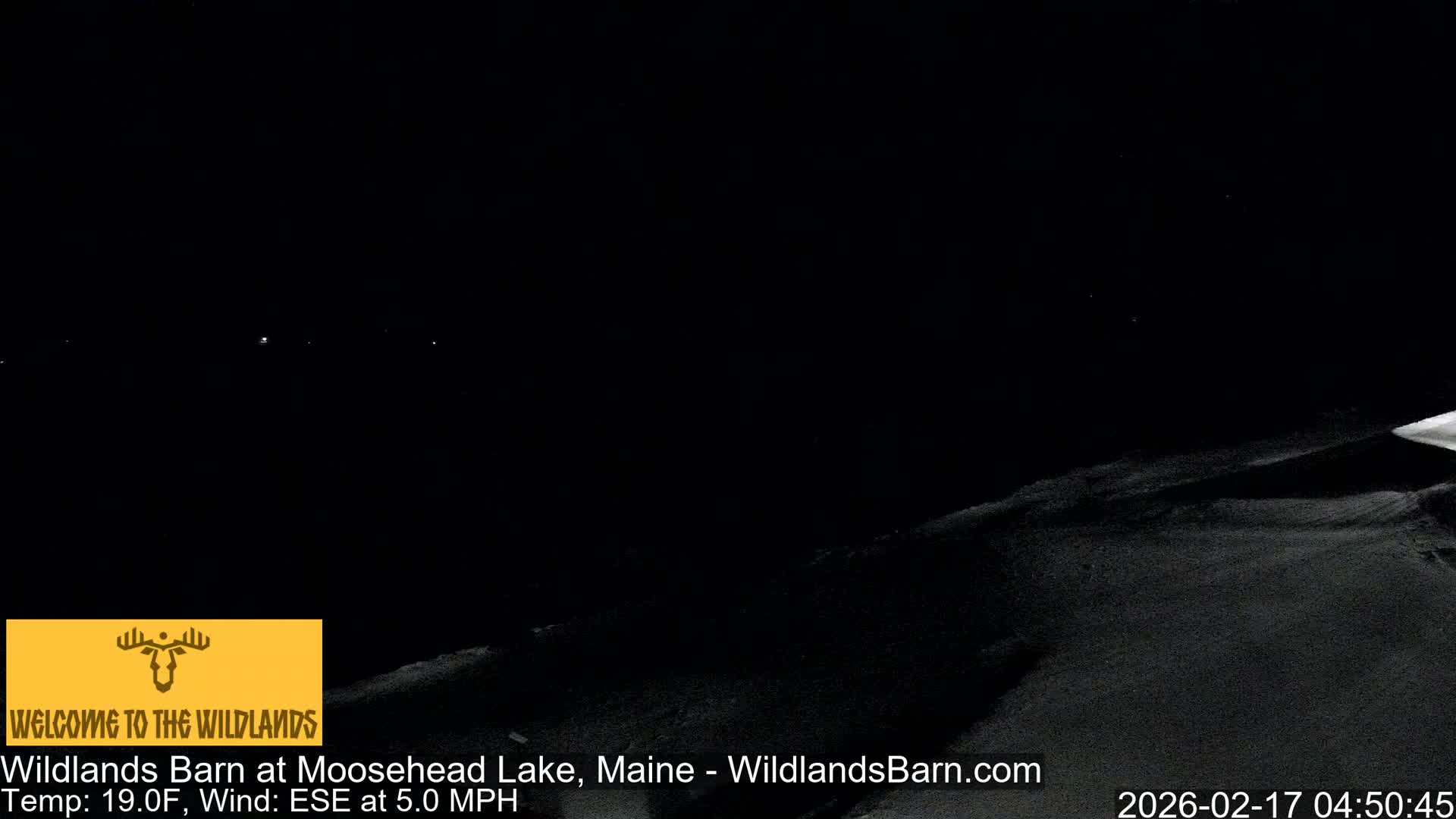 Moosehead Lake View from Wildlands Barn Live Cam - Northwest Piscataquis, Piscataquis, Maine, USA
