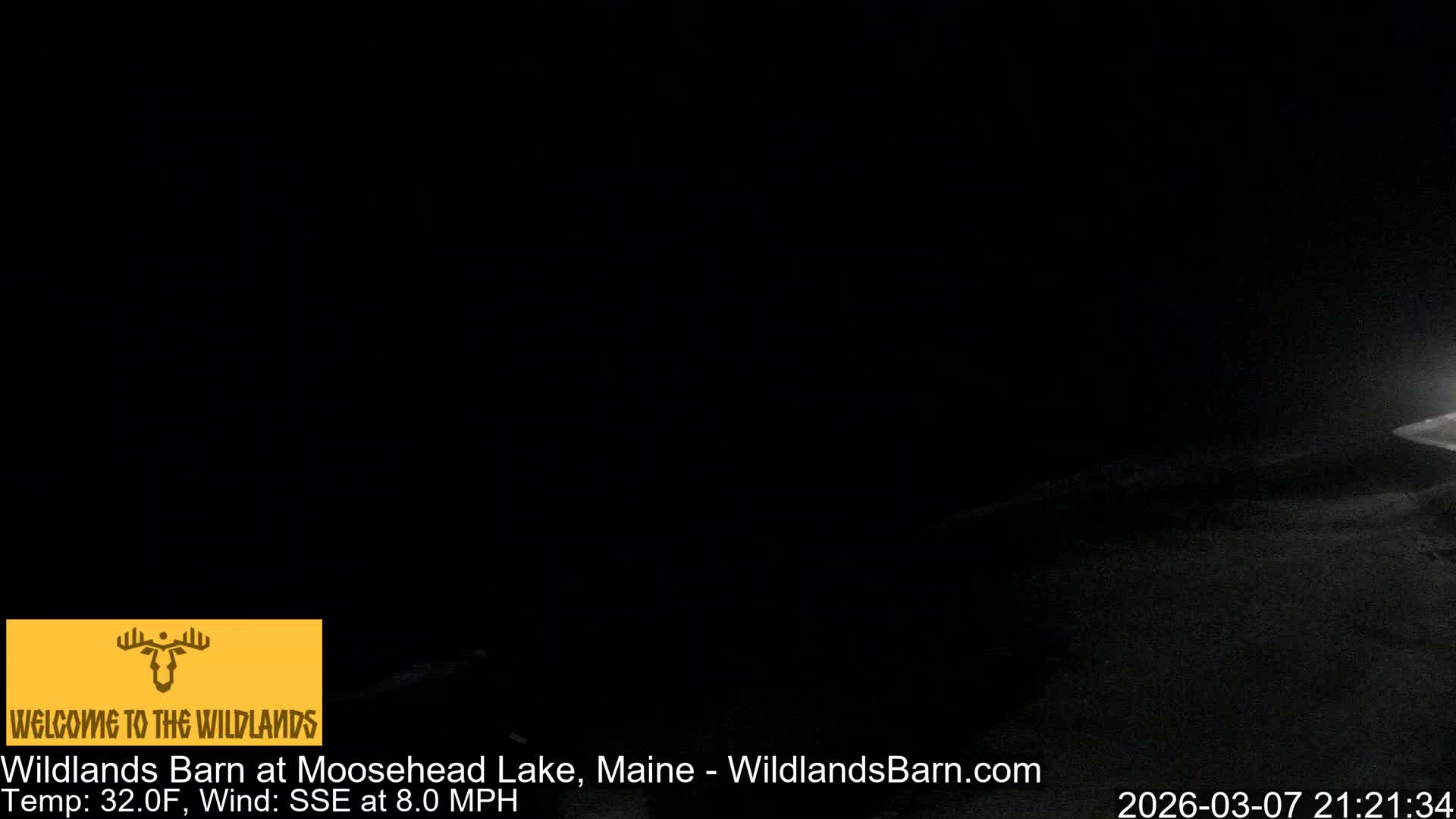 Moosehead Lake View from Wildlands Barn Live Cam - Northwest Piscataquis, Piscataquis, Maine, USA