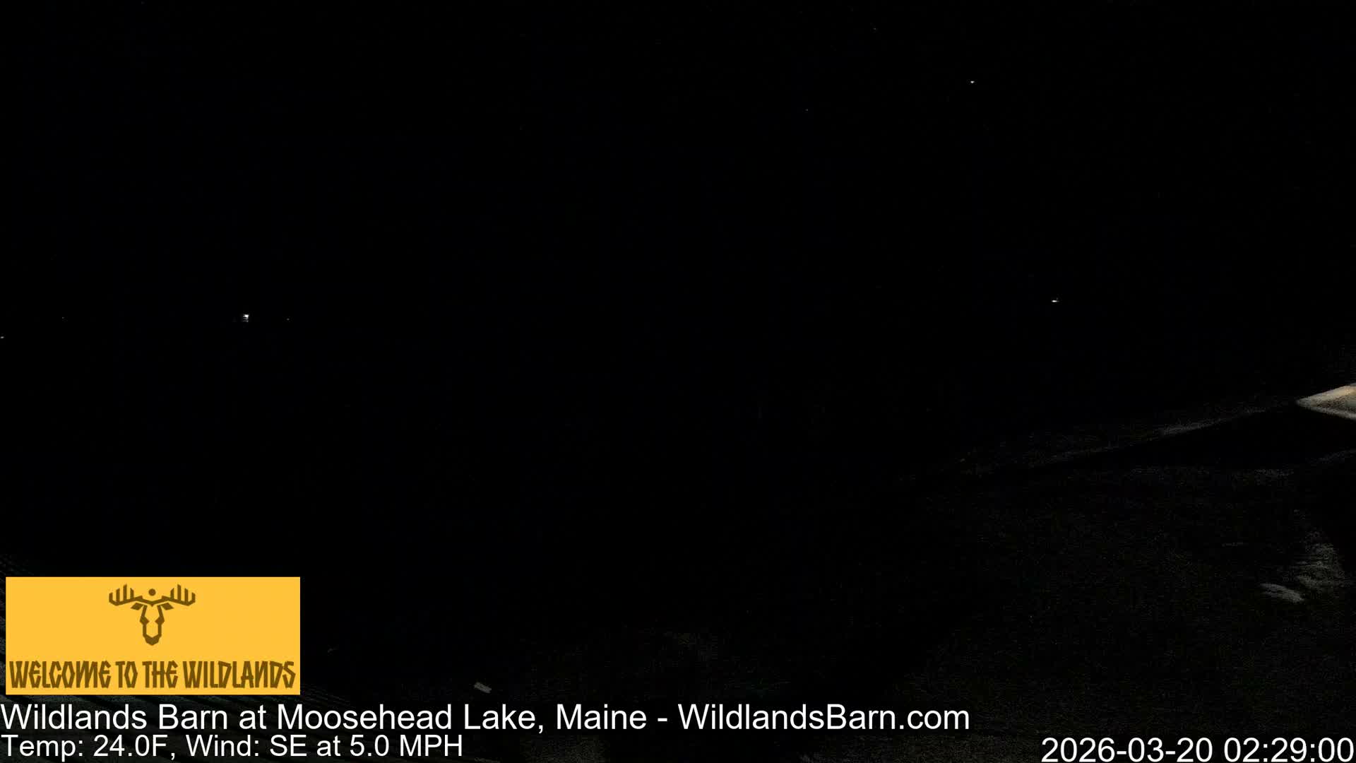 Moosehead Lake View from Wildlands Barn Live Cam - Northwest Piscataquis, Piscataquis, Maine, USA