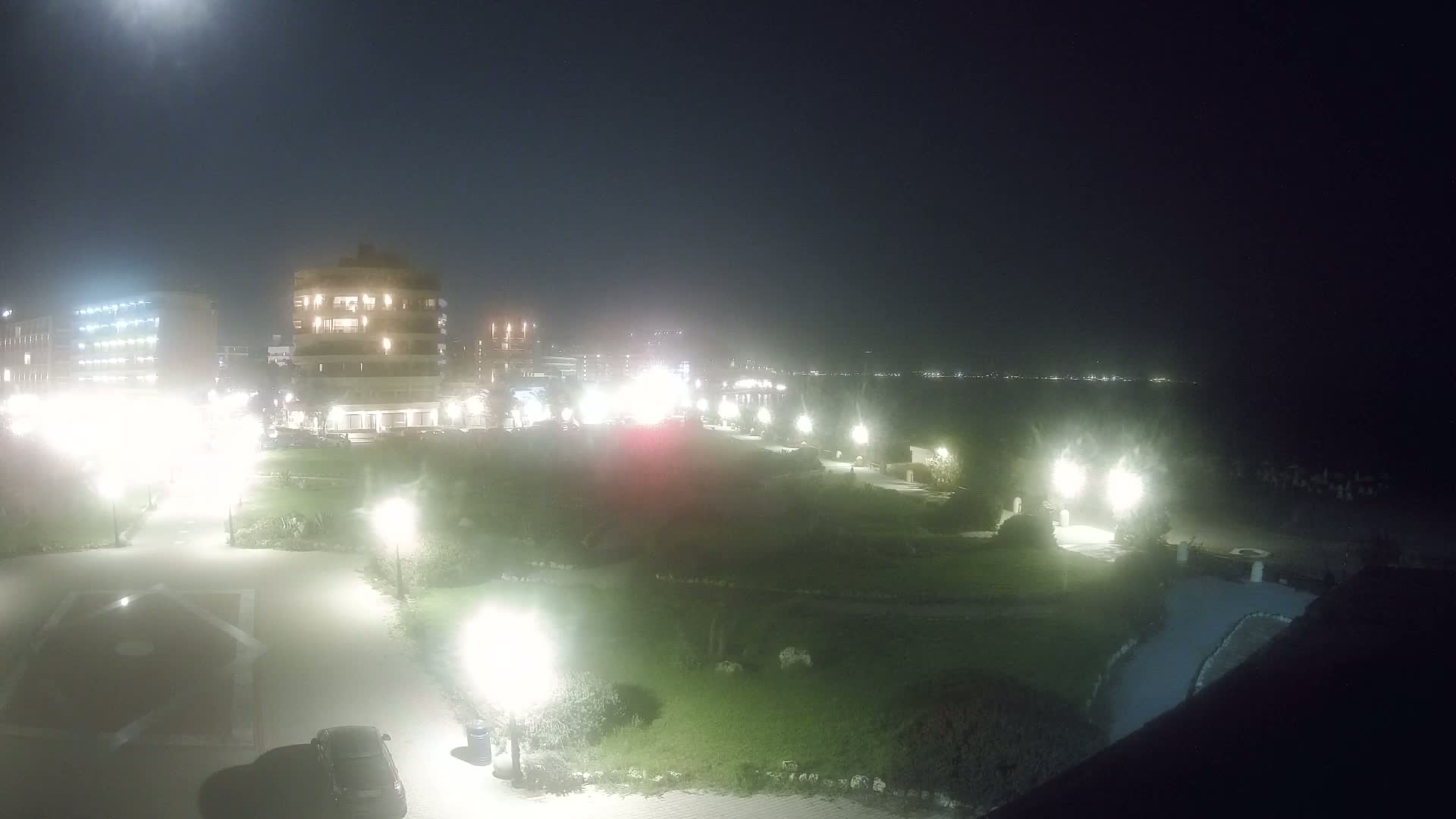 Rhodes, Paralia Elli Beach & Platia Enidriou Plaza Live Cam - Elli Beach, Rhodes (Ródos), Dodacanese, South Aegean (Periféreia Notíou Aigaíou), Greece