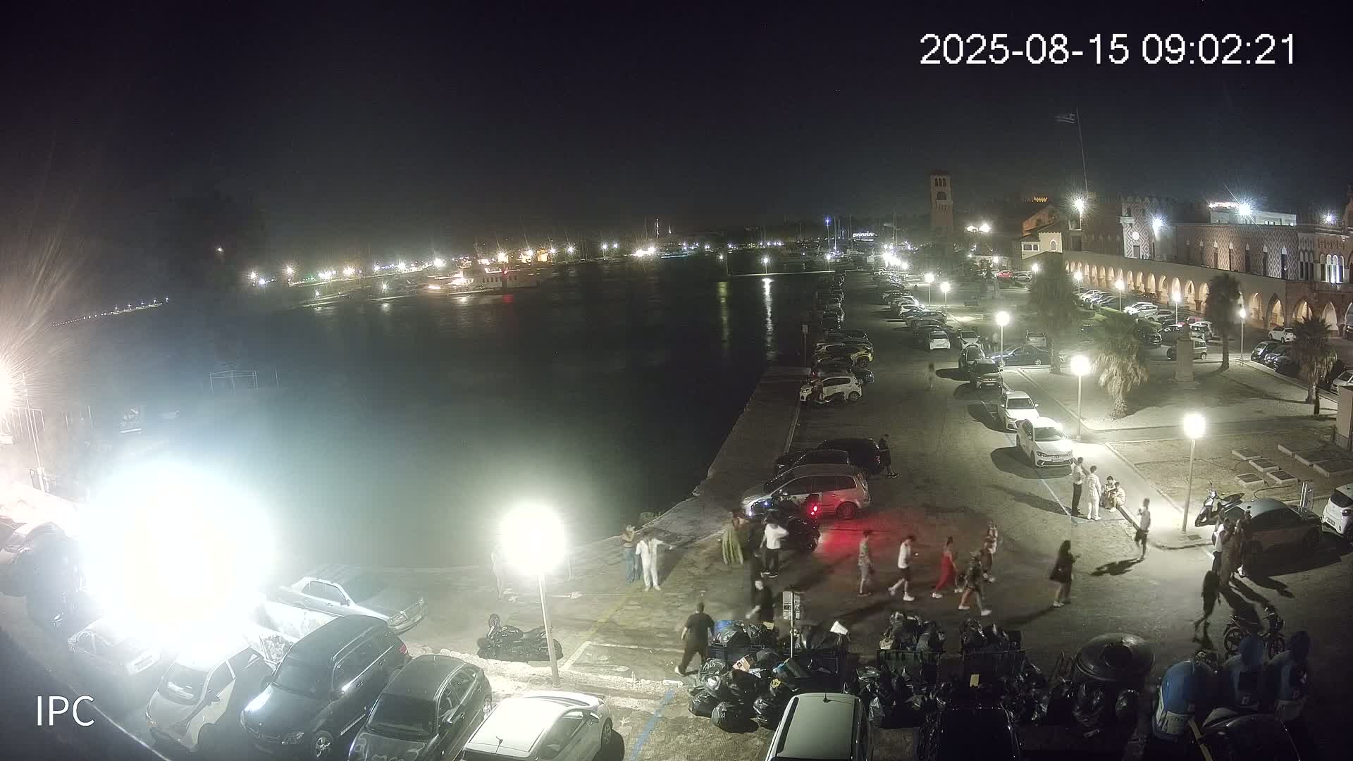 Rhodes, Colossus of Rhodes (Kolossos tis Ródou)- Mandraki Rhodes Marina & Platia Antinavarchou Perikli Ioannidi Plaza Live Cam - Rhodes (Ródos), Dodacanese, South Aegean (Periféreia Notíou Aigaíou), Greece 