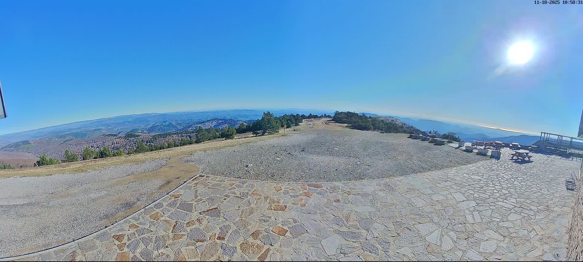 Val-d'Aigoual, Mont Aigoual East Summit (Sommet Est) Live Cam - Le Vigan, Gard, Occitanie, France