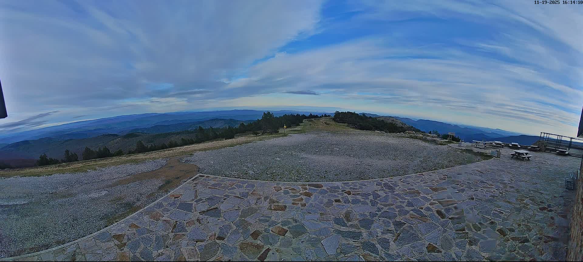 Val-d'Aigoual, Mont Aigoual East Summit (Sommet Est) Live Cam - Le Vigan, Gard, Occitanie, France