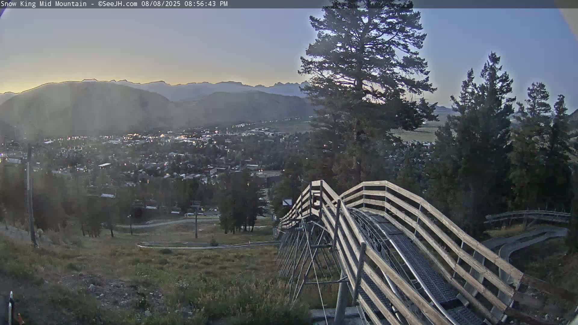 Jackson City Skyline & Alpine Slide Live Cam - Jackson, Teton, Wyoming, USA