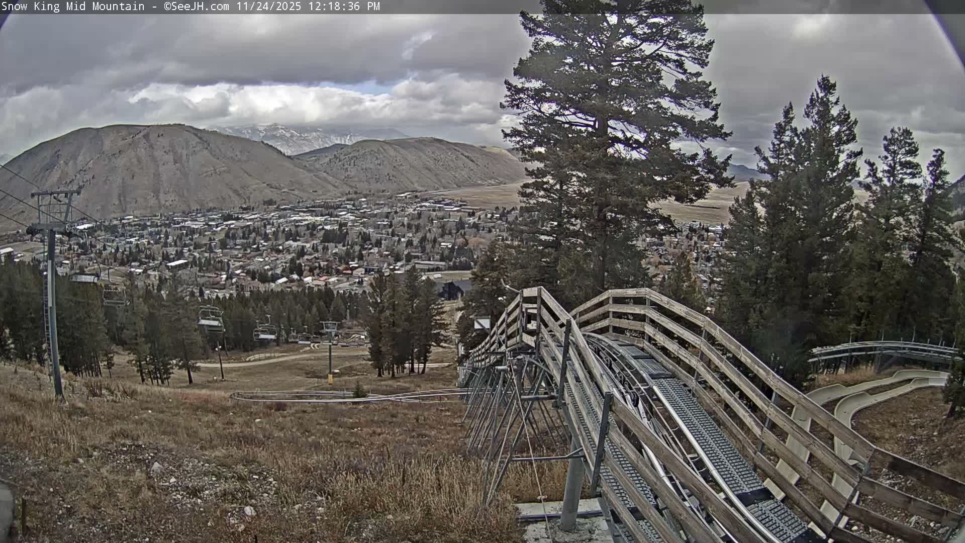 Jackson City Skyline & Alpine Slide Live Cam - Jackson, Teton, Wyoming, USA