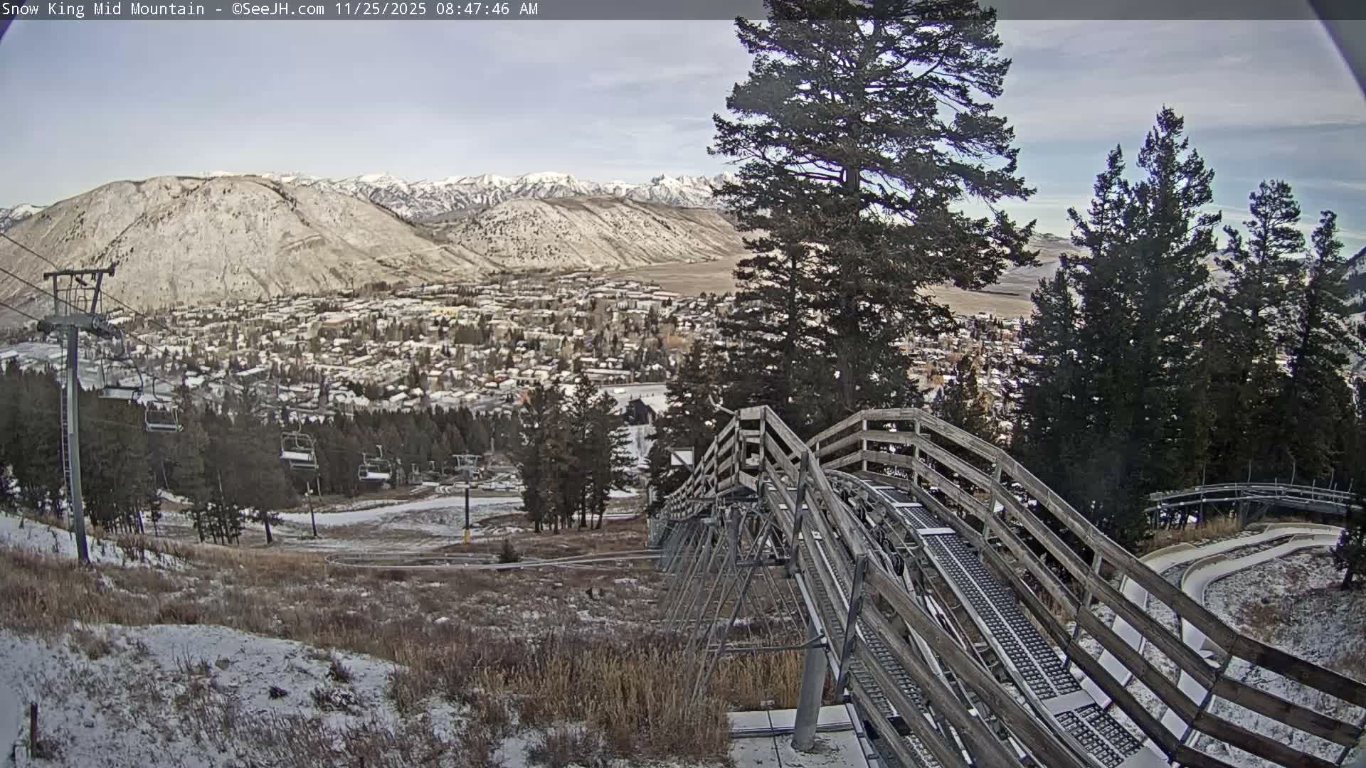 Jackson City Skyline & Alpine Slide Live Cam - Jackson, Teton, Wyoming, USA