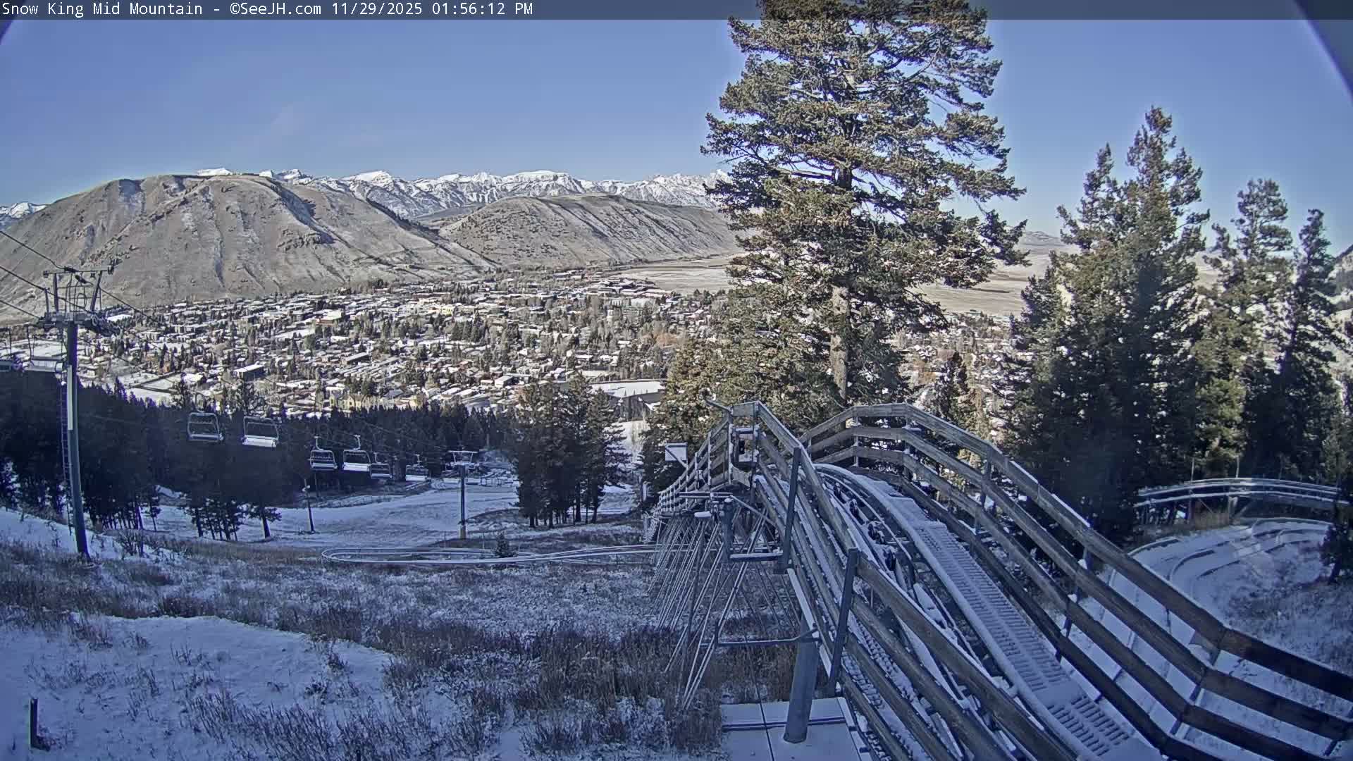 Jackson City Skyline & Alpine Slide Live Cam - Jackson, Teton, Wyoming, USA